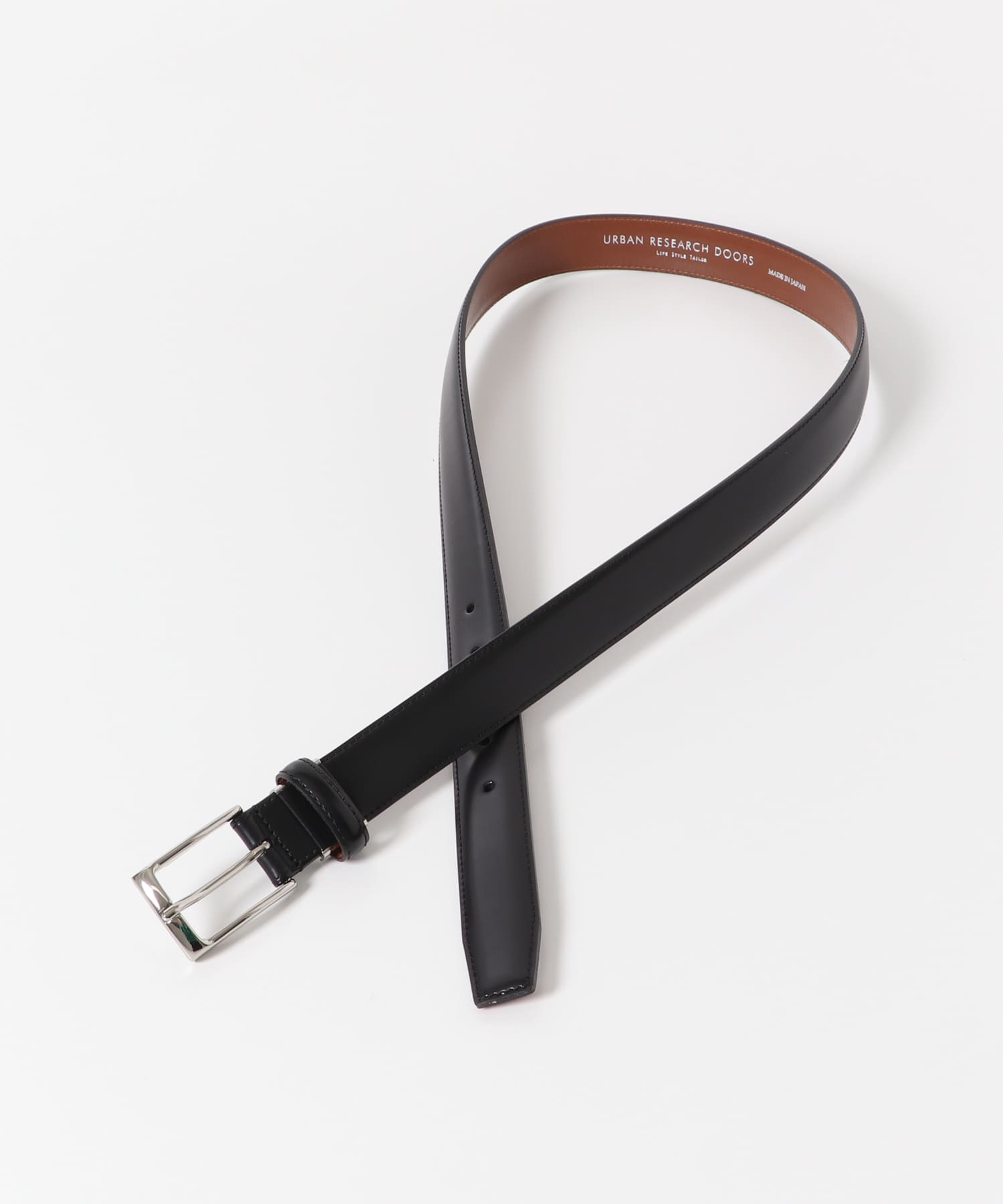 LIFE STYLE TAILOR　アドバンレザーベルト BLACK FREE