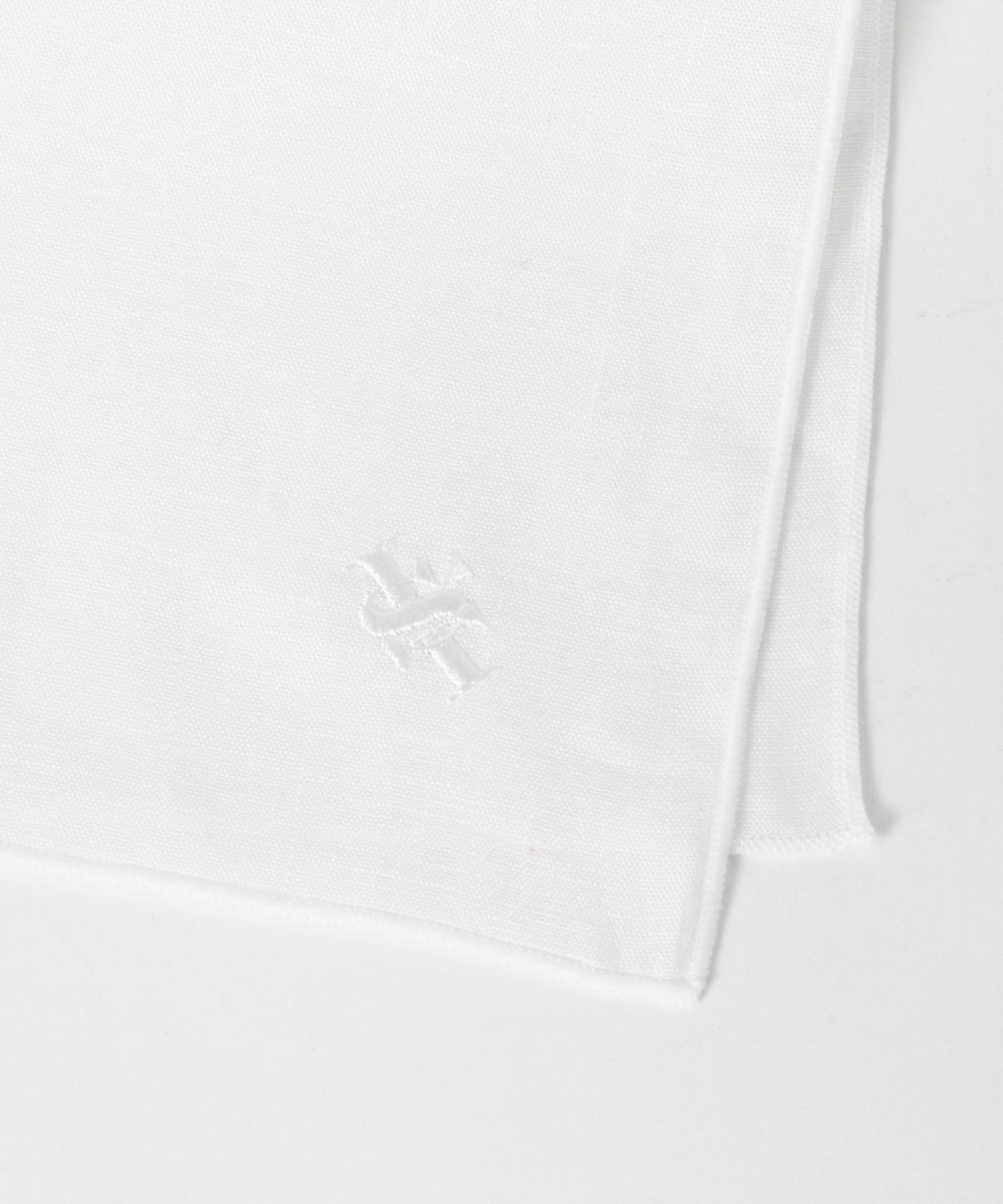 LIFE STYLE TAILOR　リネンチーフ WHT-WHT -