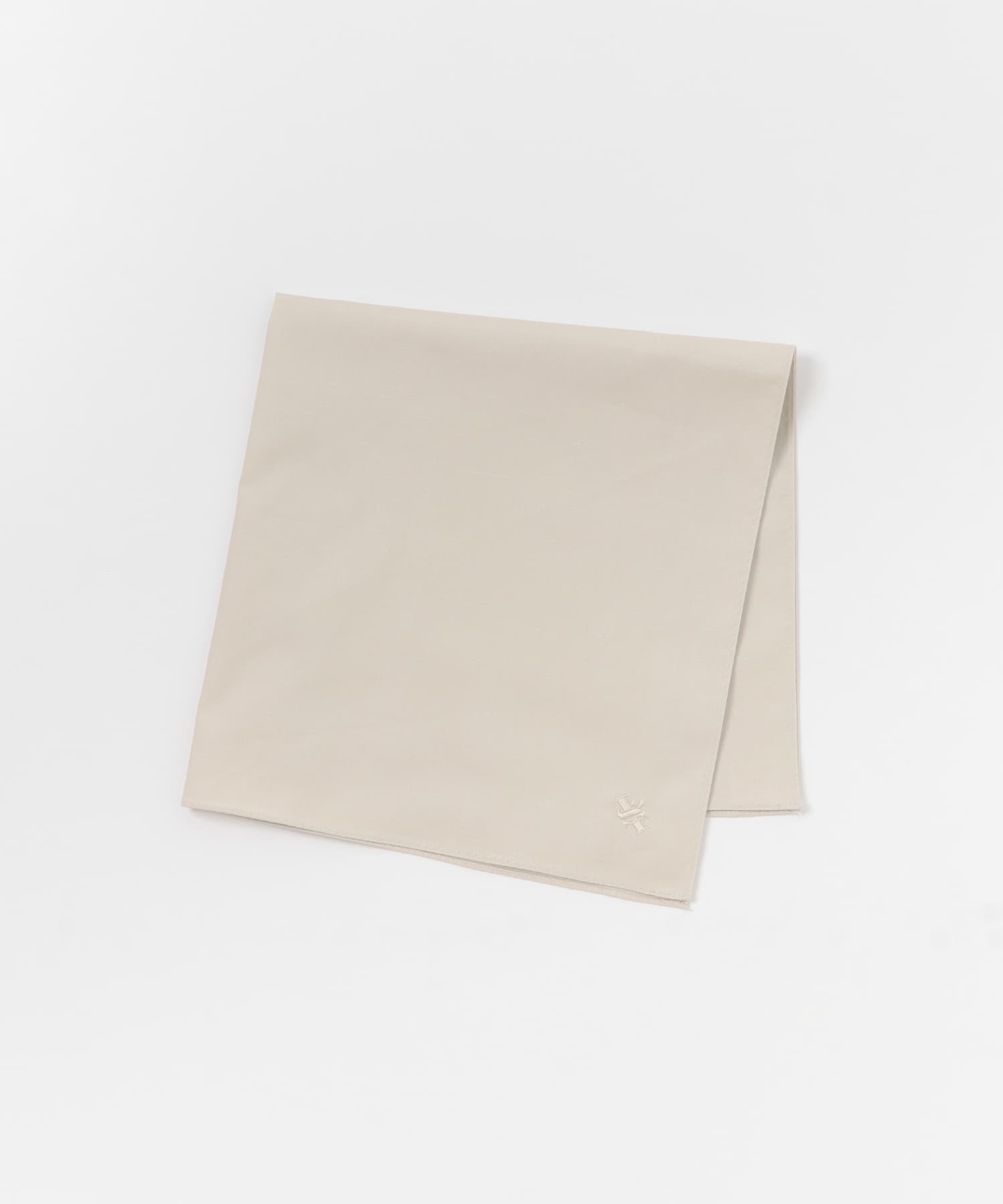 LIFE STYLE TAILOR　ブロードソリッドハンカチ BEIGE -