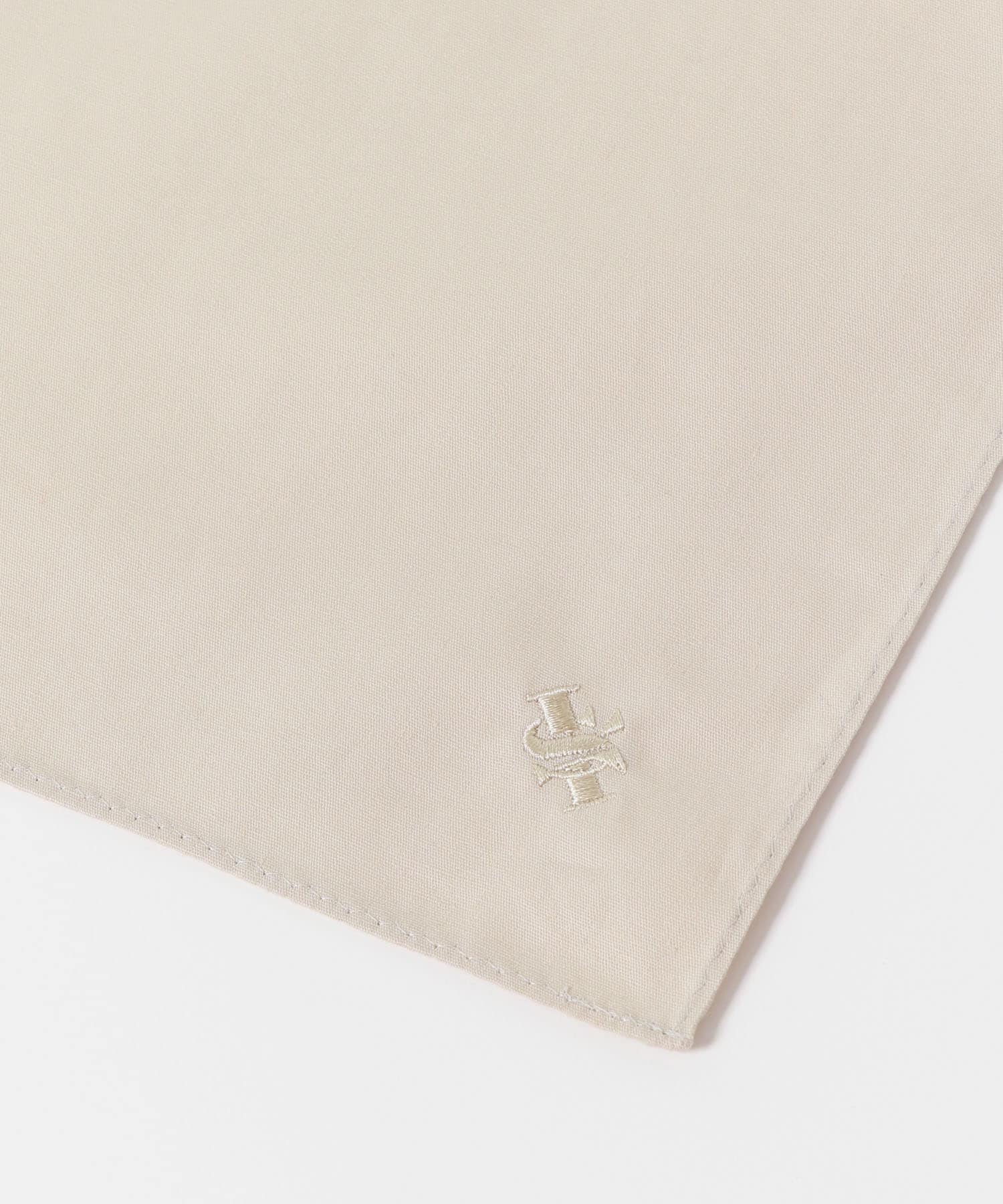 LIFE STYLE TAILOR　ブロードソリッドハンカチ BEIGE -