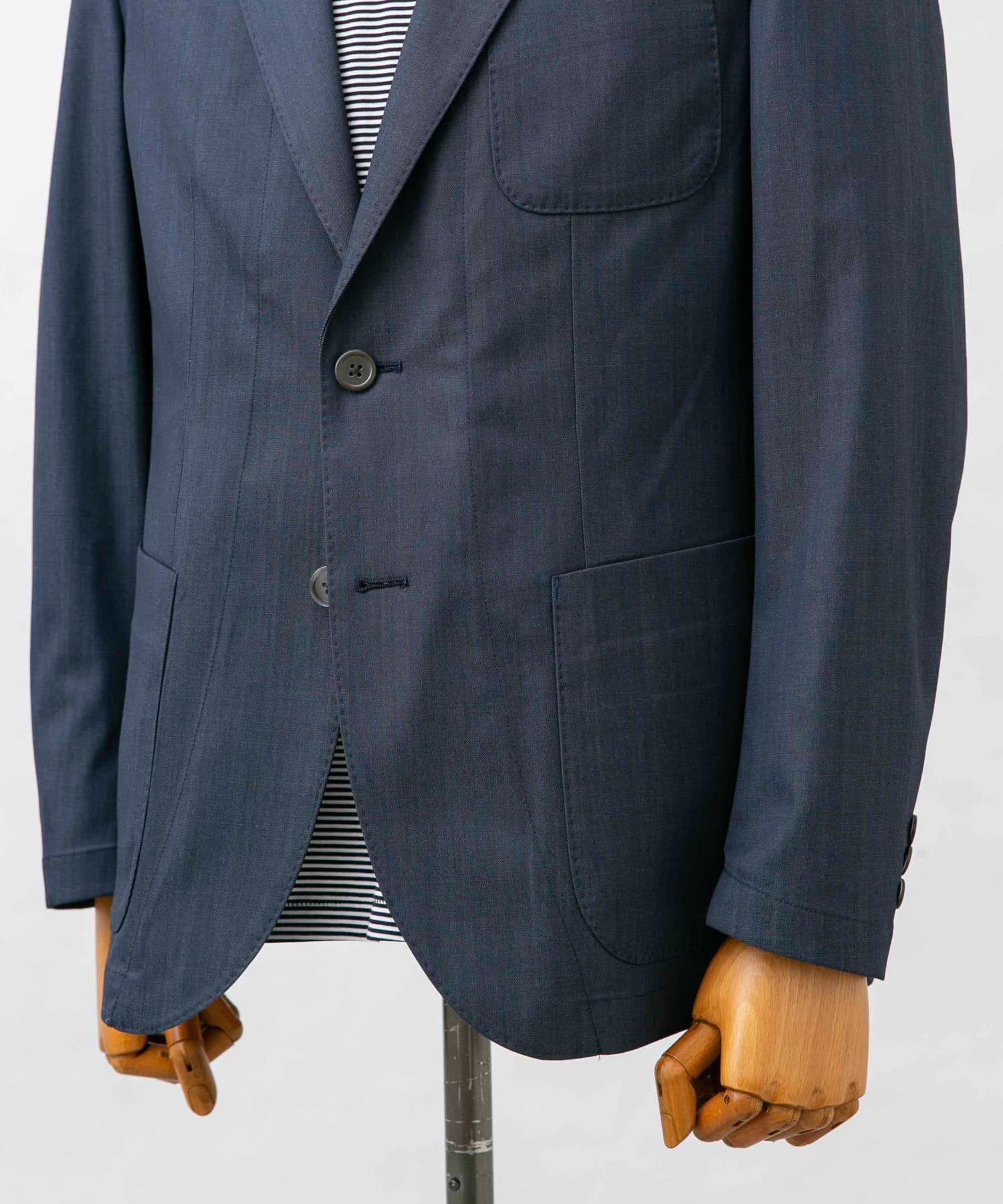 『イージーケア』LIFE STYLE TAILOR　インディゴライクイージージャケット BLUE 46