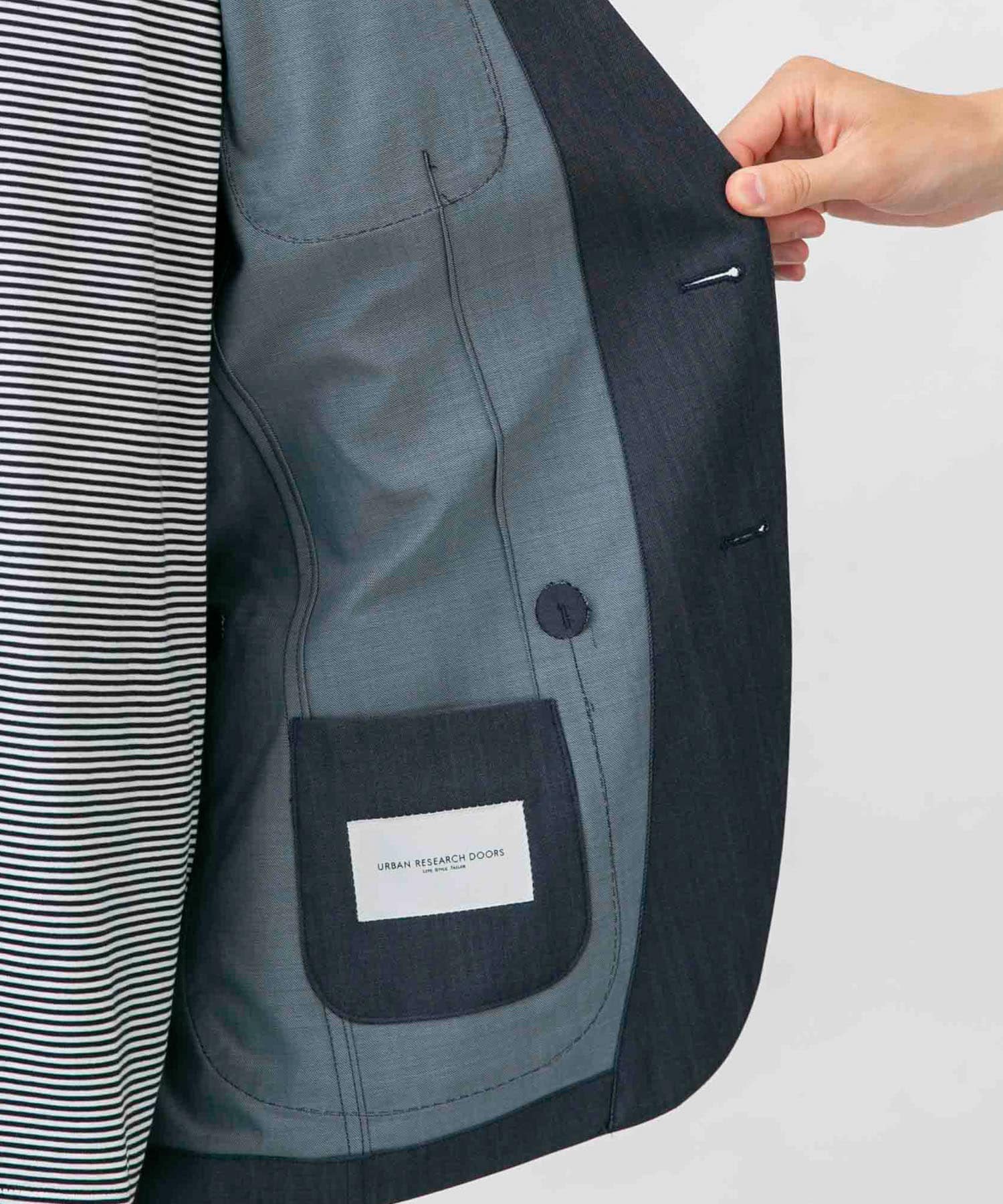 『イージーケア』LIFE STYLE TAILOR　インディゴライクイージージャケット BLUE 48
