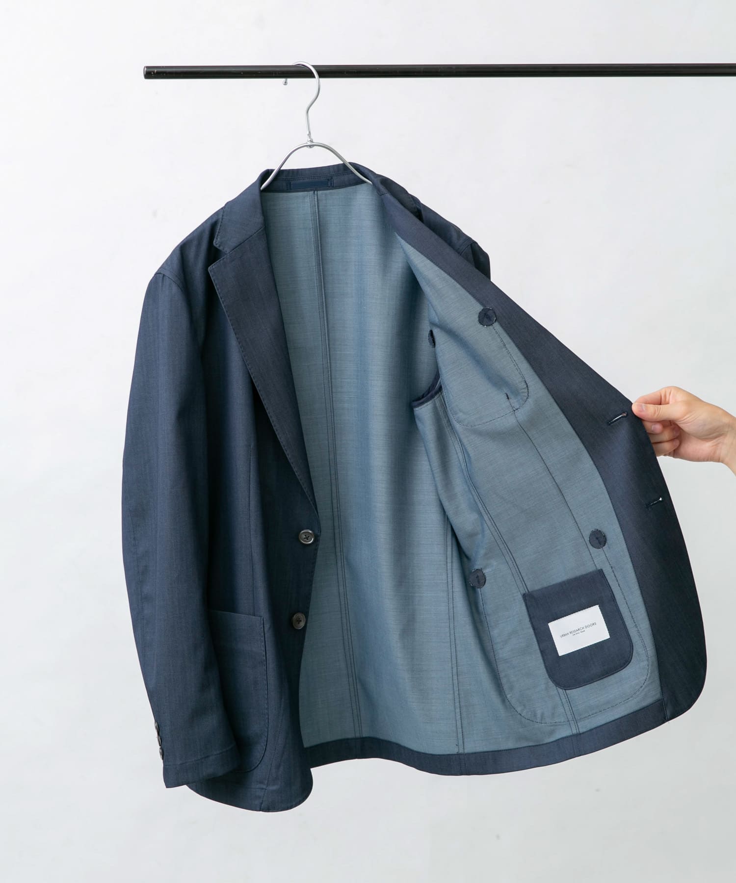 『イージーケア』LIFE STYLE TAILOR　インディゴライクイージージャケット BLUE 48