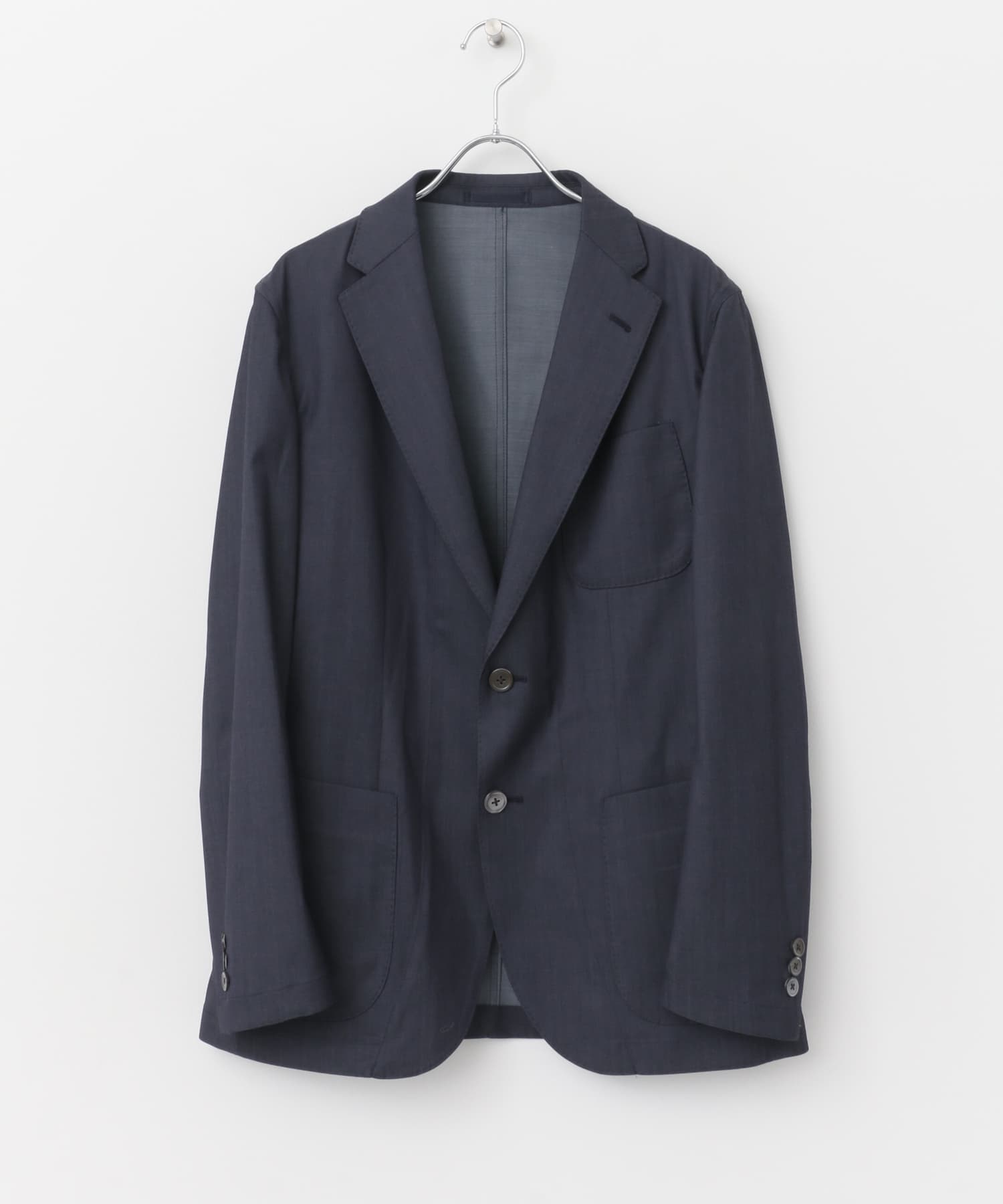 『イージーケア』LIFE STYLE TAILOR　インディゴライクイージージャケット BLUE 44