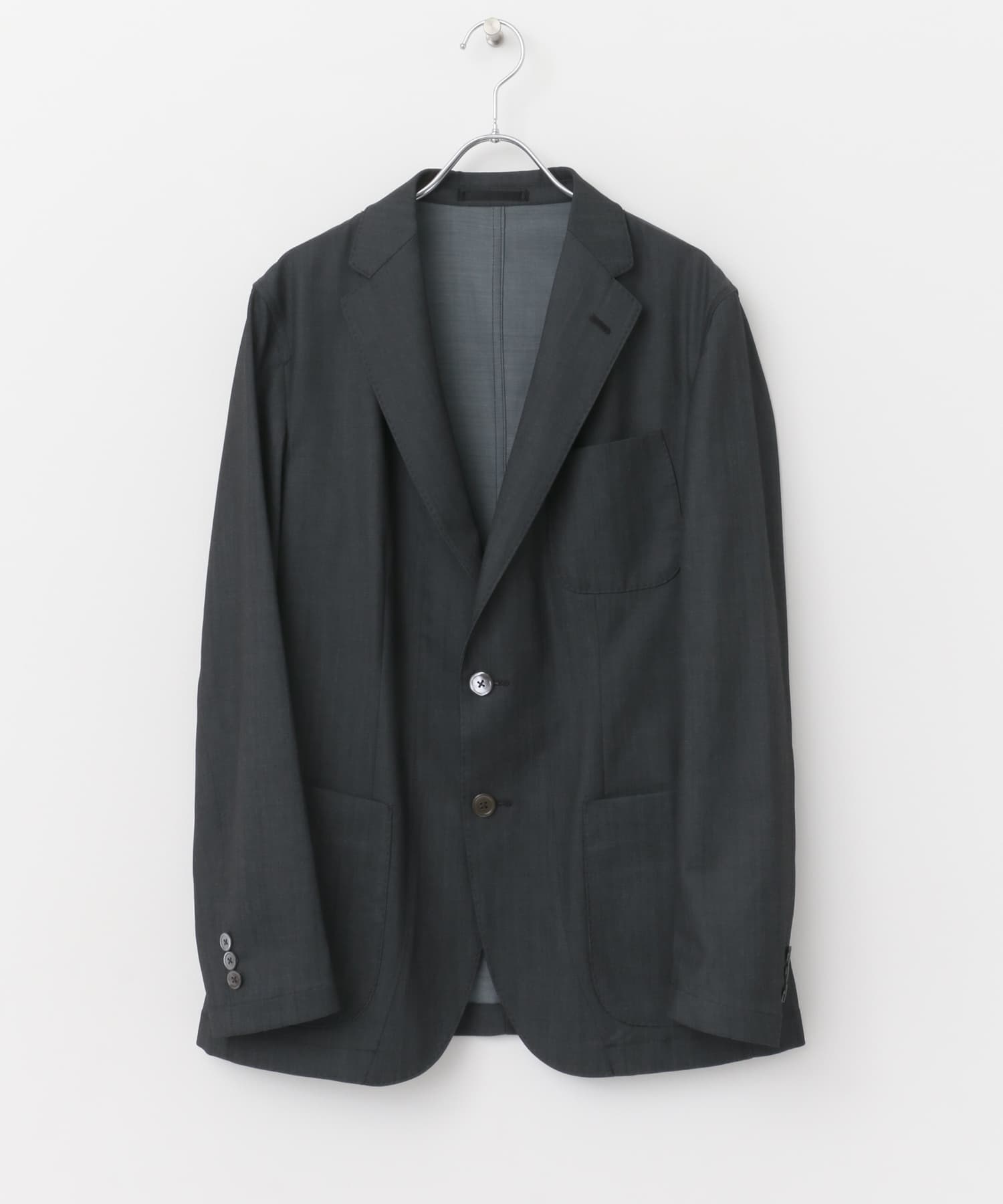 『イージーケア』LIFE STYLE TAILOR　インディゴライクイージージャケット NAVY 44