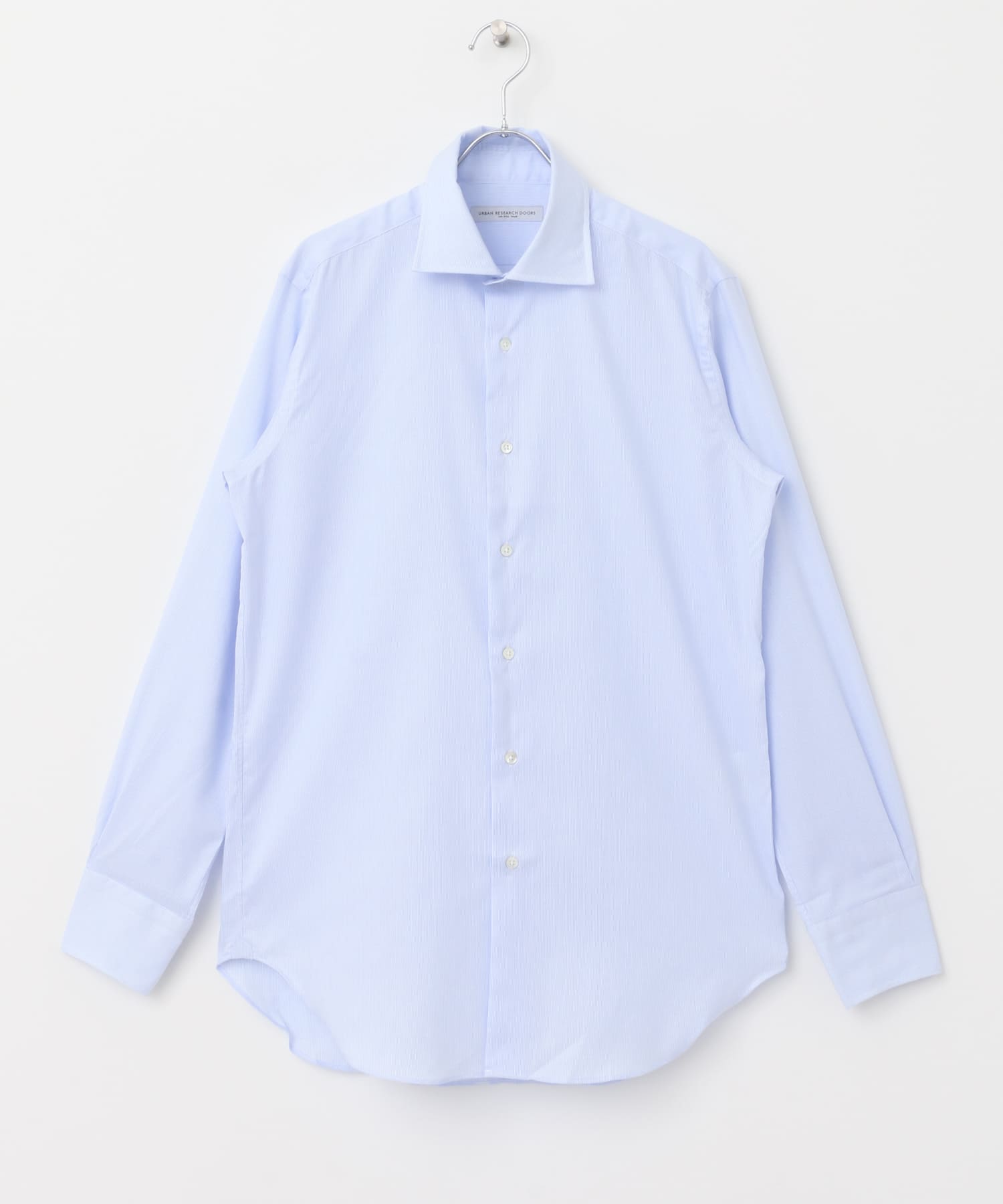 『イージーケア』LIFE STYLE TAILOR　セミワイド細ストライプシャツ BLUE-ST 38