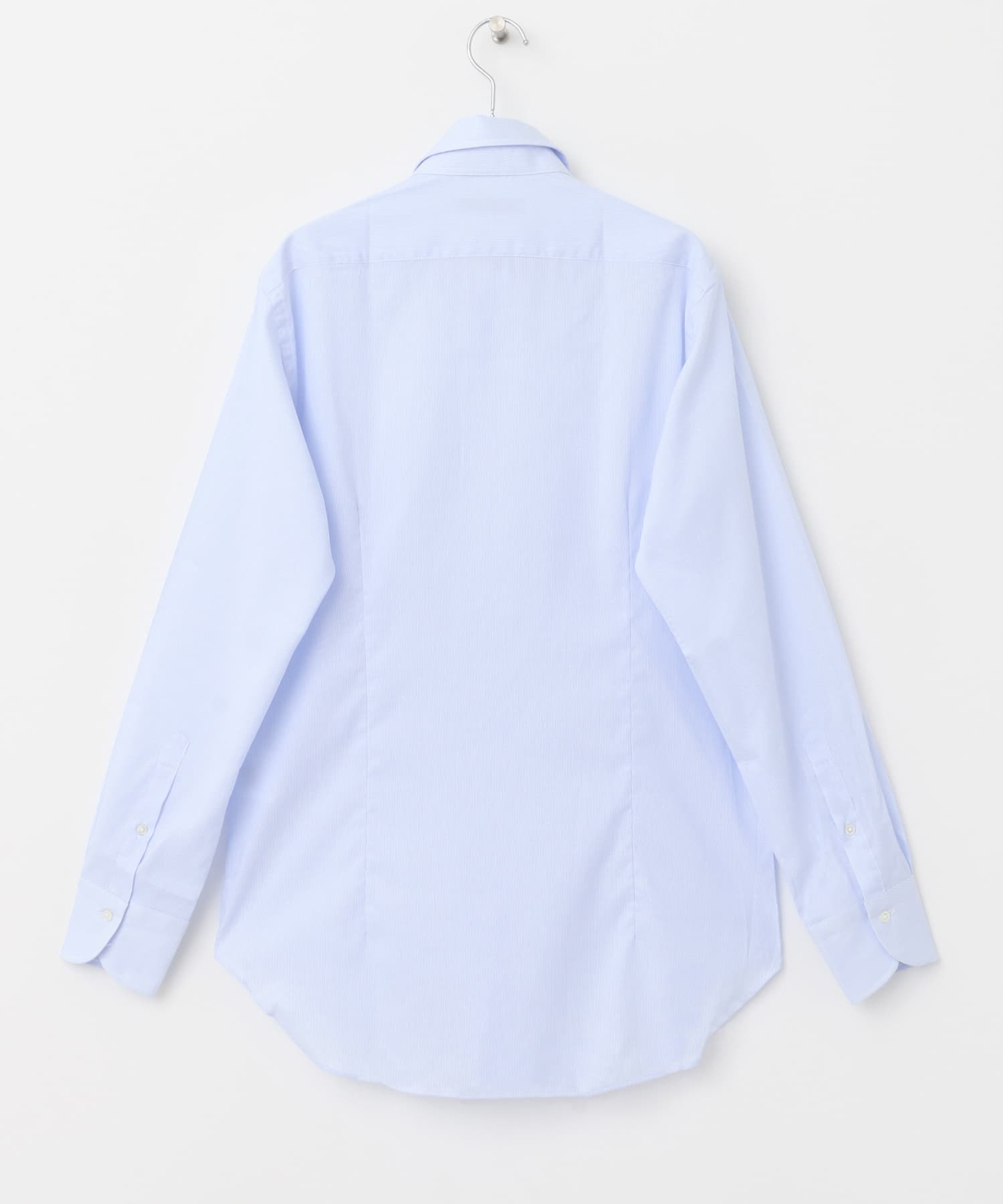『イージーケア』LIFE STYLE TAILOR　セミワイド細ストライプシャツ BLUE-ST 38