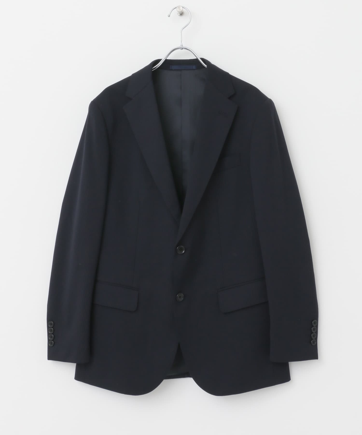 LIFE STYLE TAILOR　ウォッシャブルストレッチジャケット NAVY 44