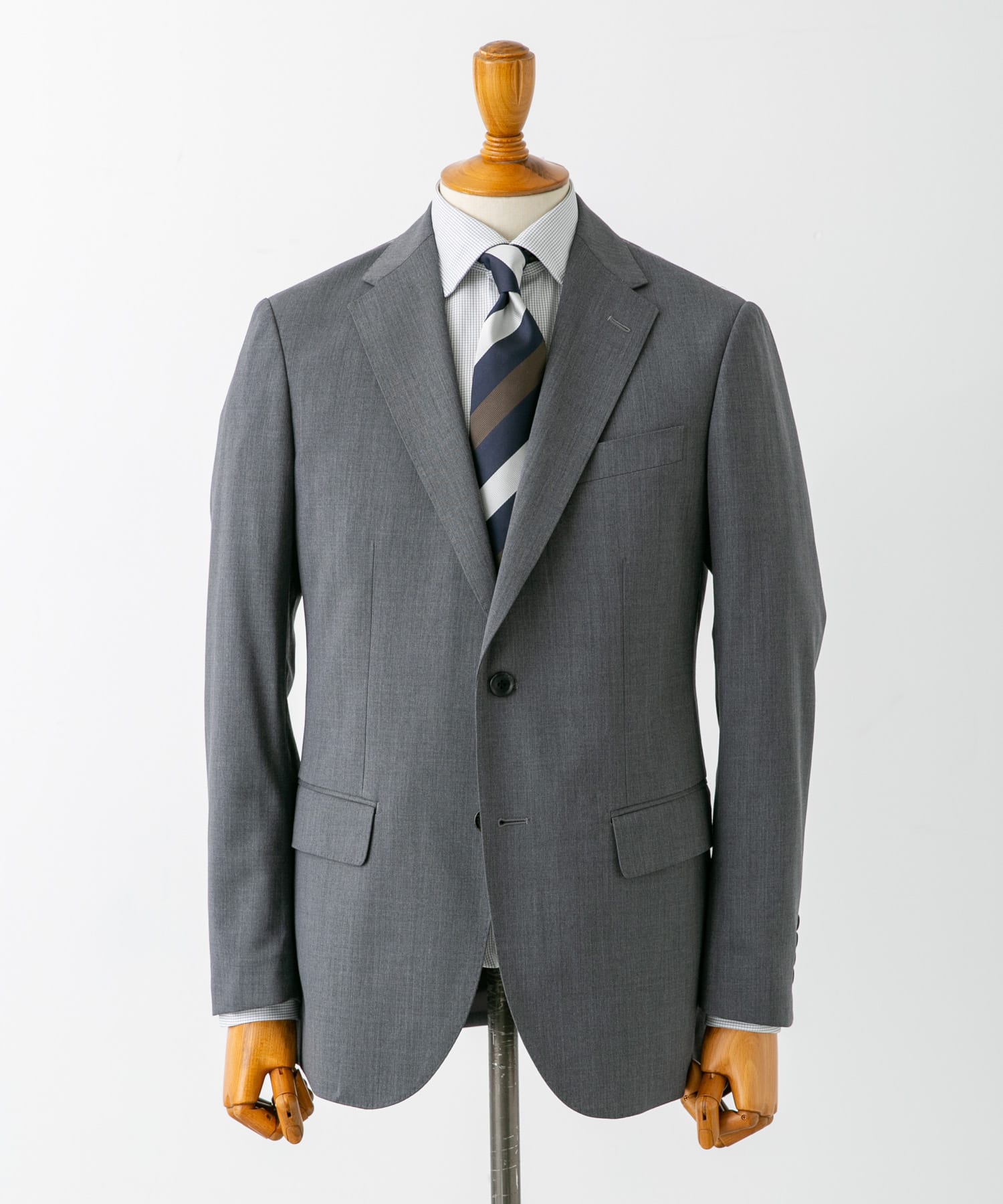LIFE STYLE TAILOR　ウォッシャブルストレッチジャケット GRAY 44