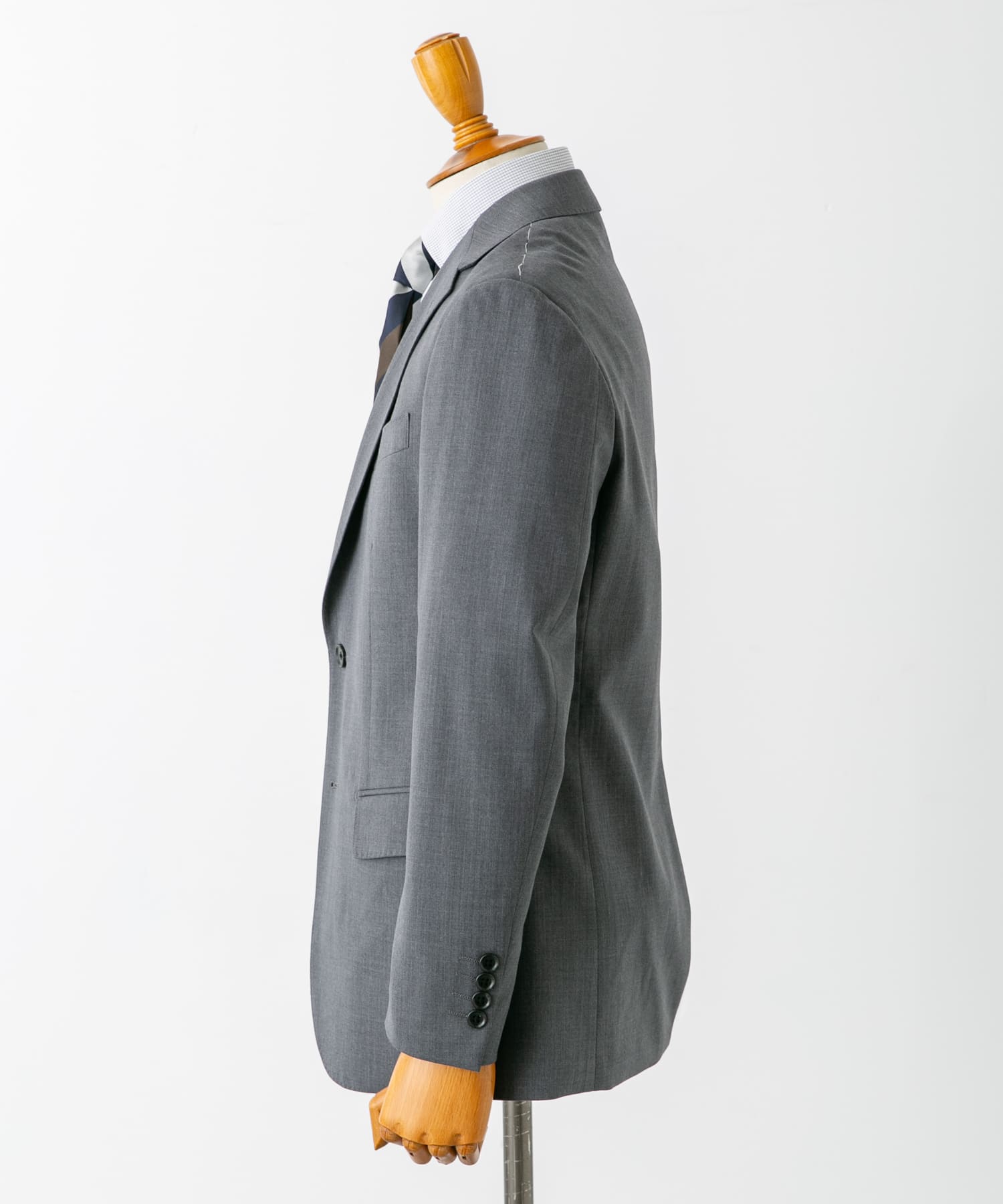LIFE STYLE TAILOR　ウォッシャブルストレッチジャケット GRAY 44