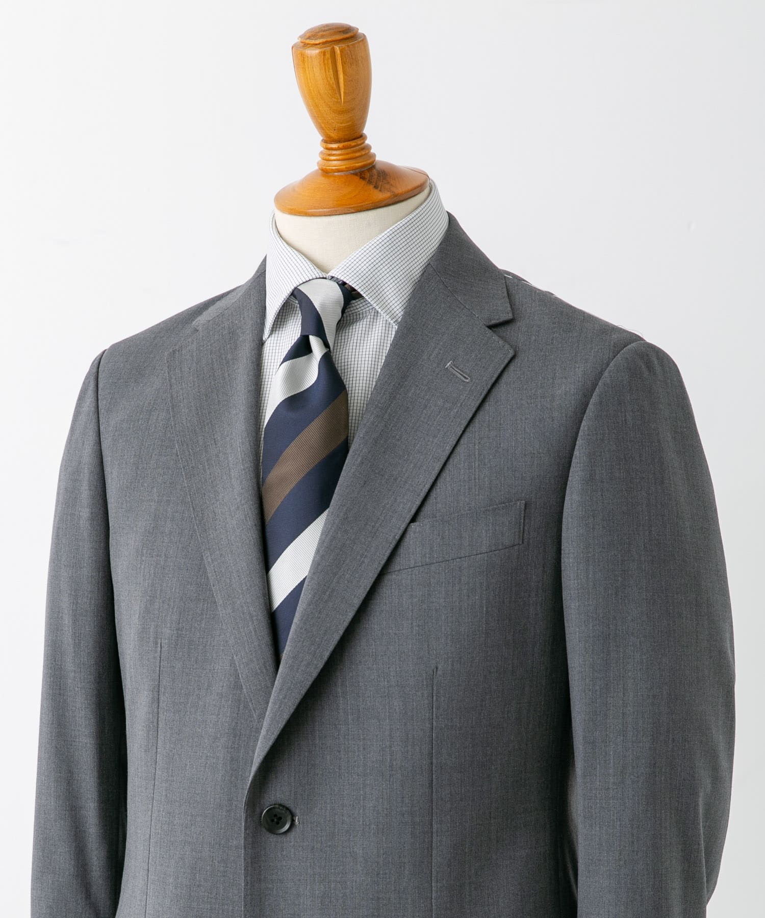 LIFE STYLE TAILOR　ウォッシャブルストレッチジャケット GRAY 44