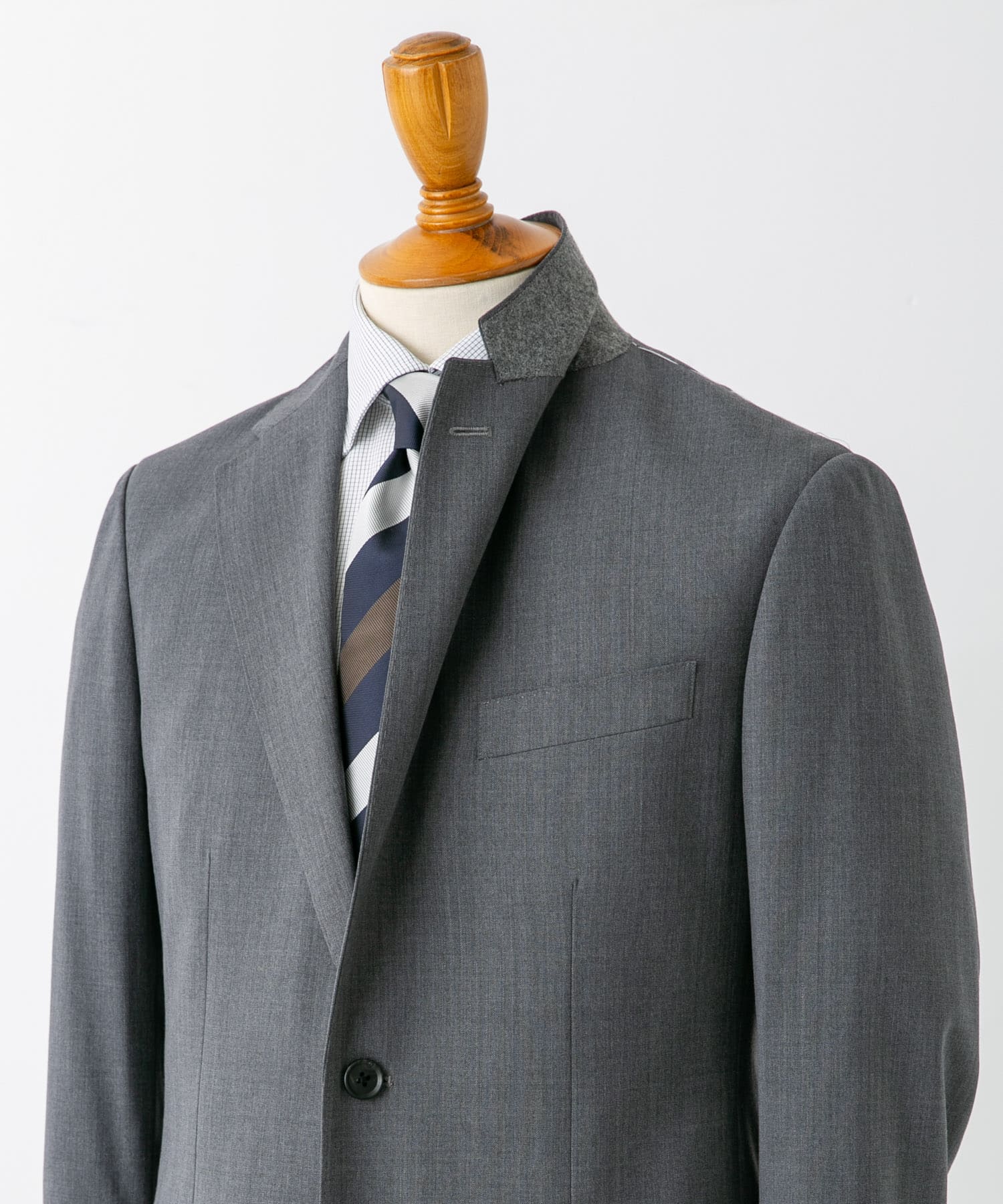 LIFE STYLE TAILOR　ウォッシャブルストレッチジャケット GRAY 44