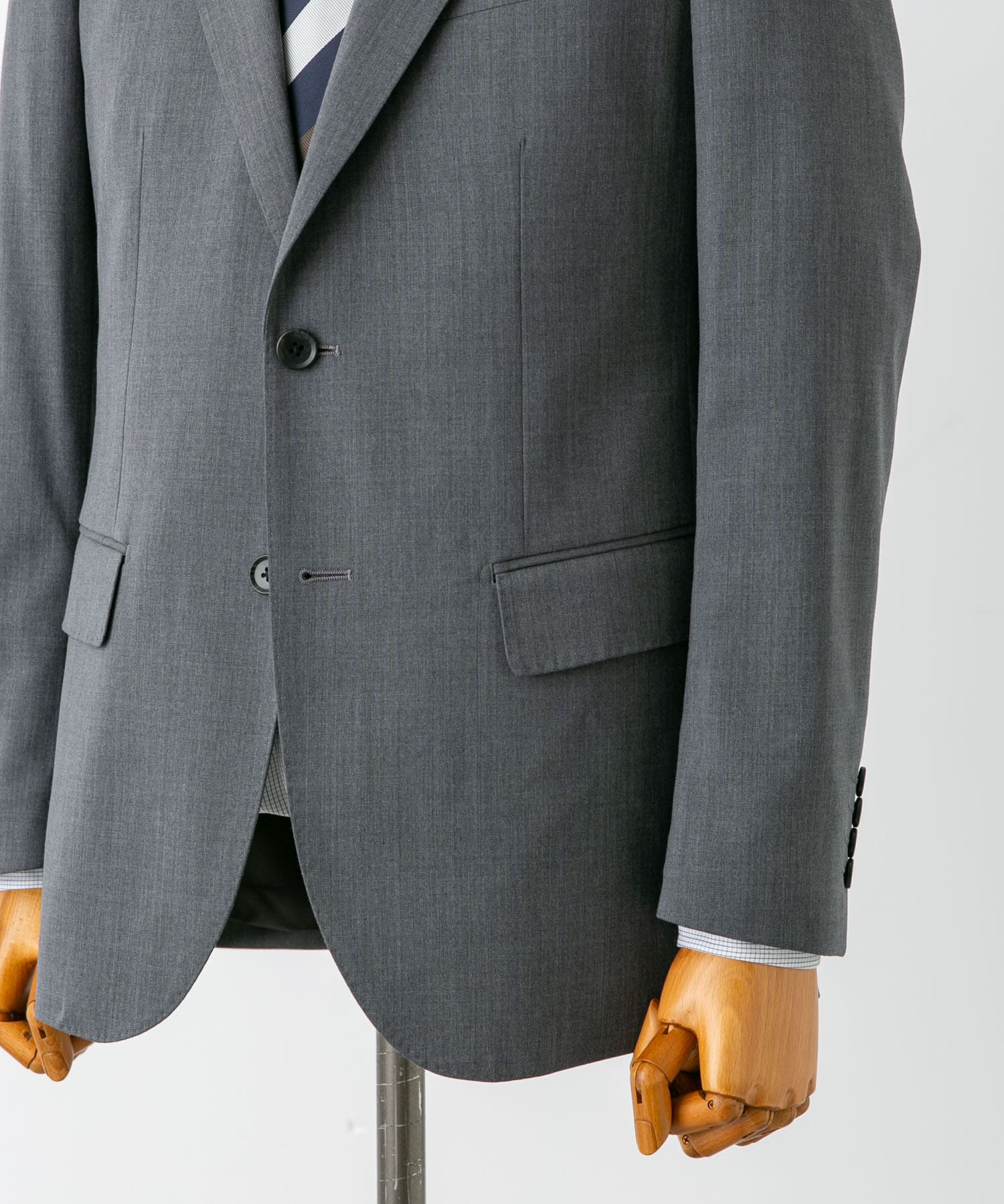 LIFE STYLE TAILOR　ウォッシャブルストレッチジャケット GRAY 44