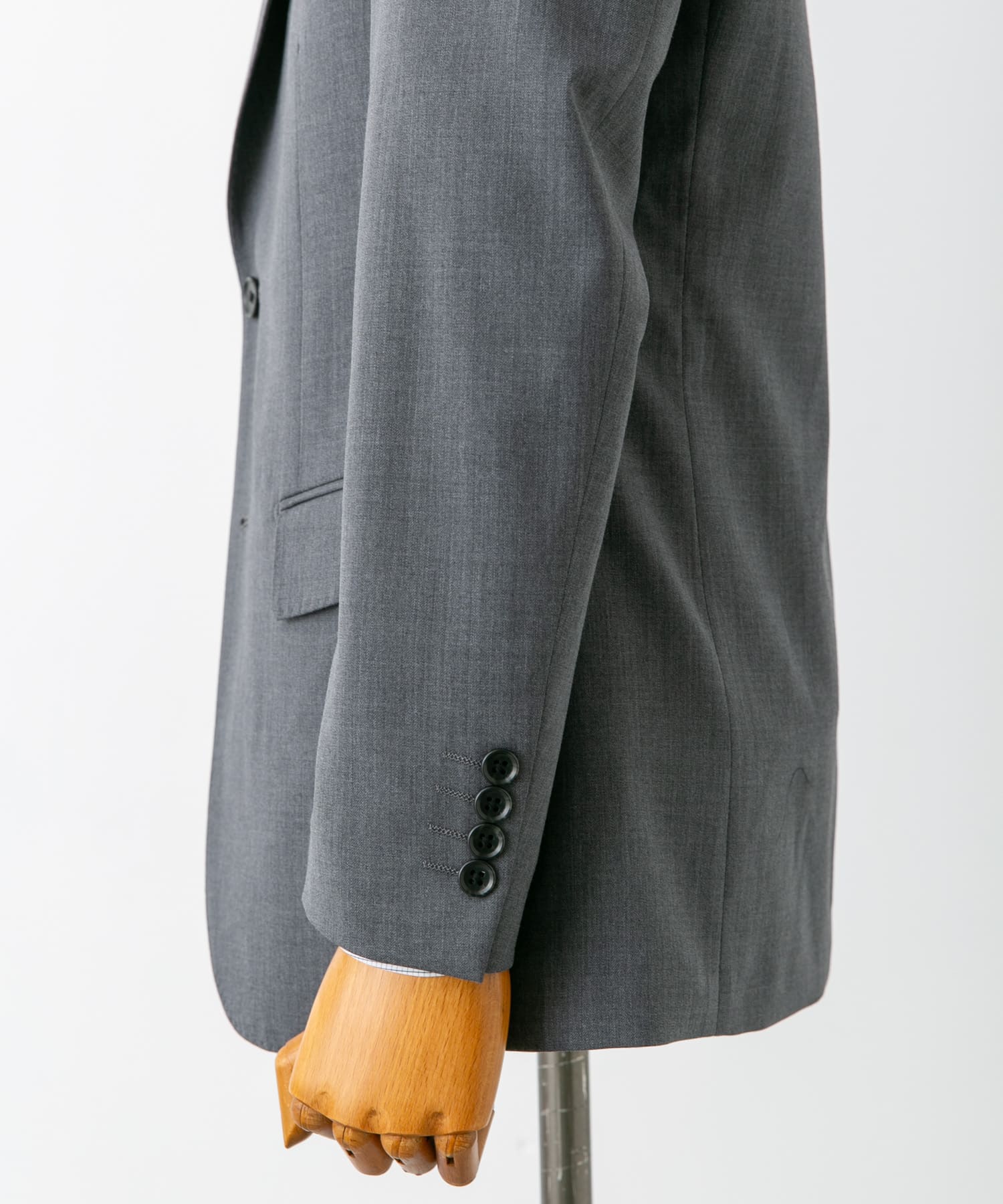 LIFE STYLE TAILOR　ウォッシャブルストレッチジャケット GRAY 44