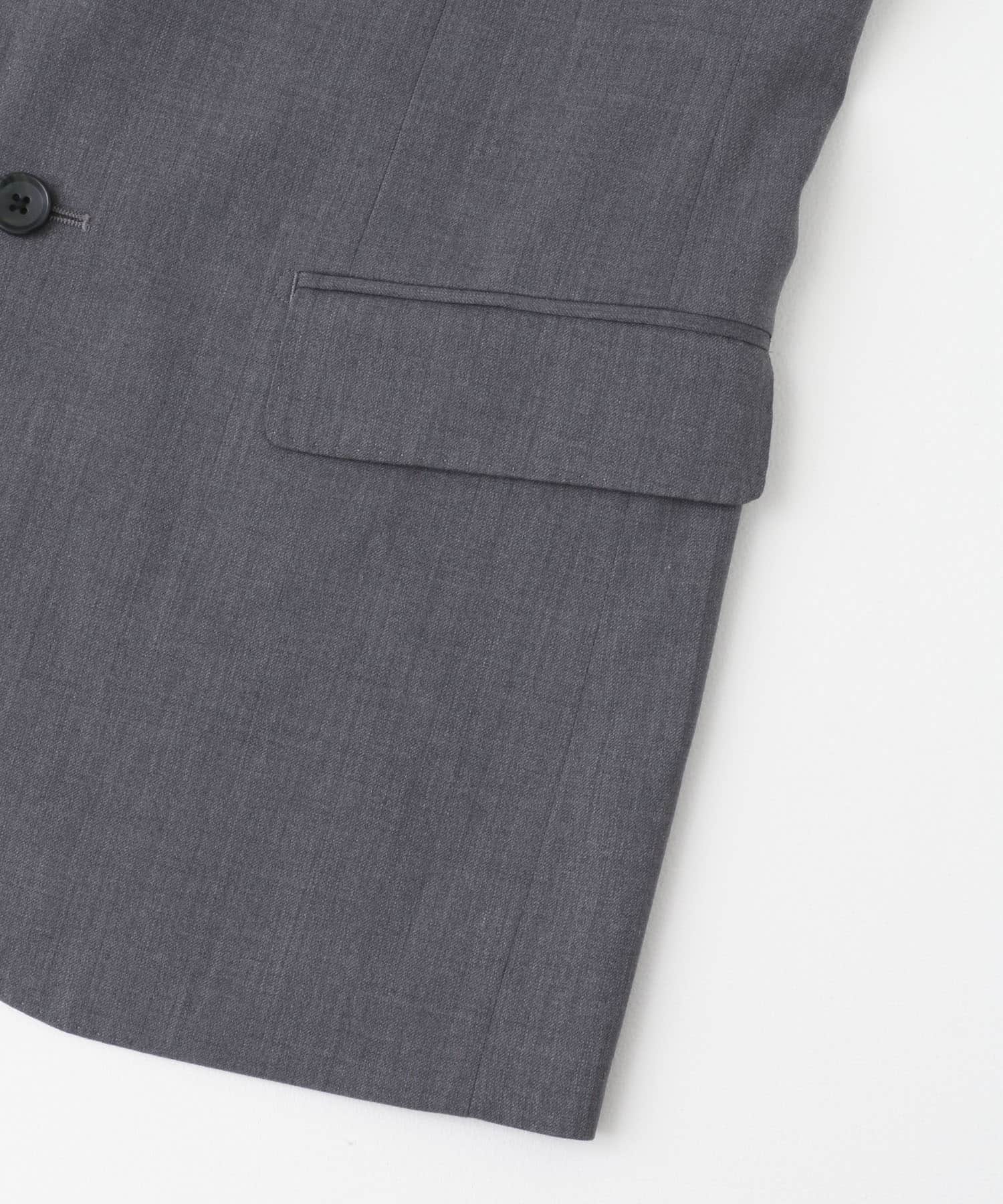 LIFE STYLE TAILOR　ウォッシャブルストレッチジャケット GRAY 48