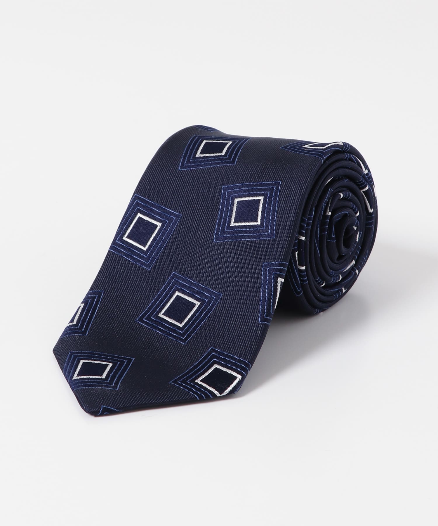 LIFE STYLE TAILOR　23AW国内タイ小紋1 01NAVY -