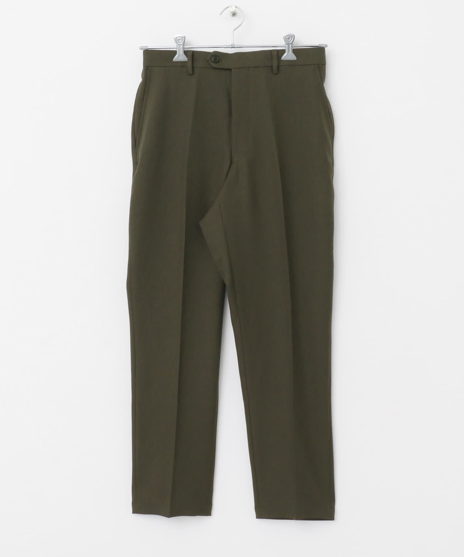 『イージーケア』LIFE STYLE TAILOR　ウールライクツイルコンフォータブルパンツ KHAKI S
