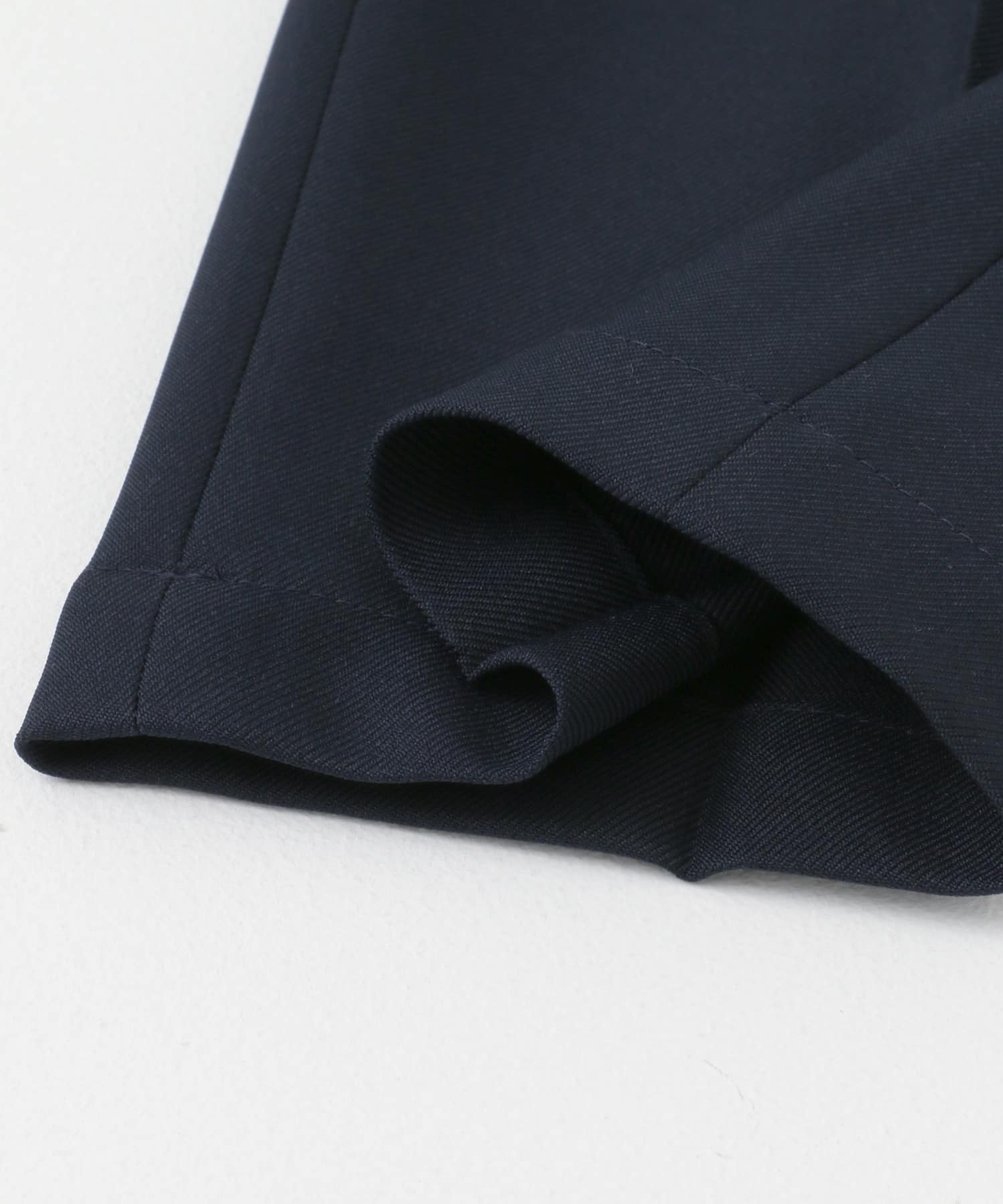 『イージーケア』LIFE STYLE TAILOR　ウールライクツイルコンフォータブルパンツ NAVY S