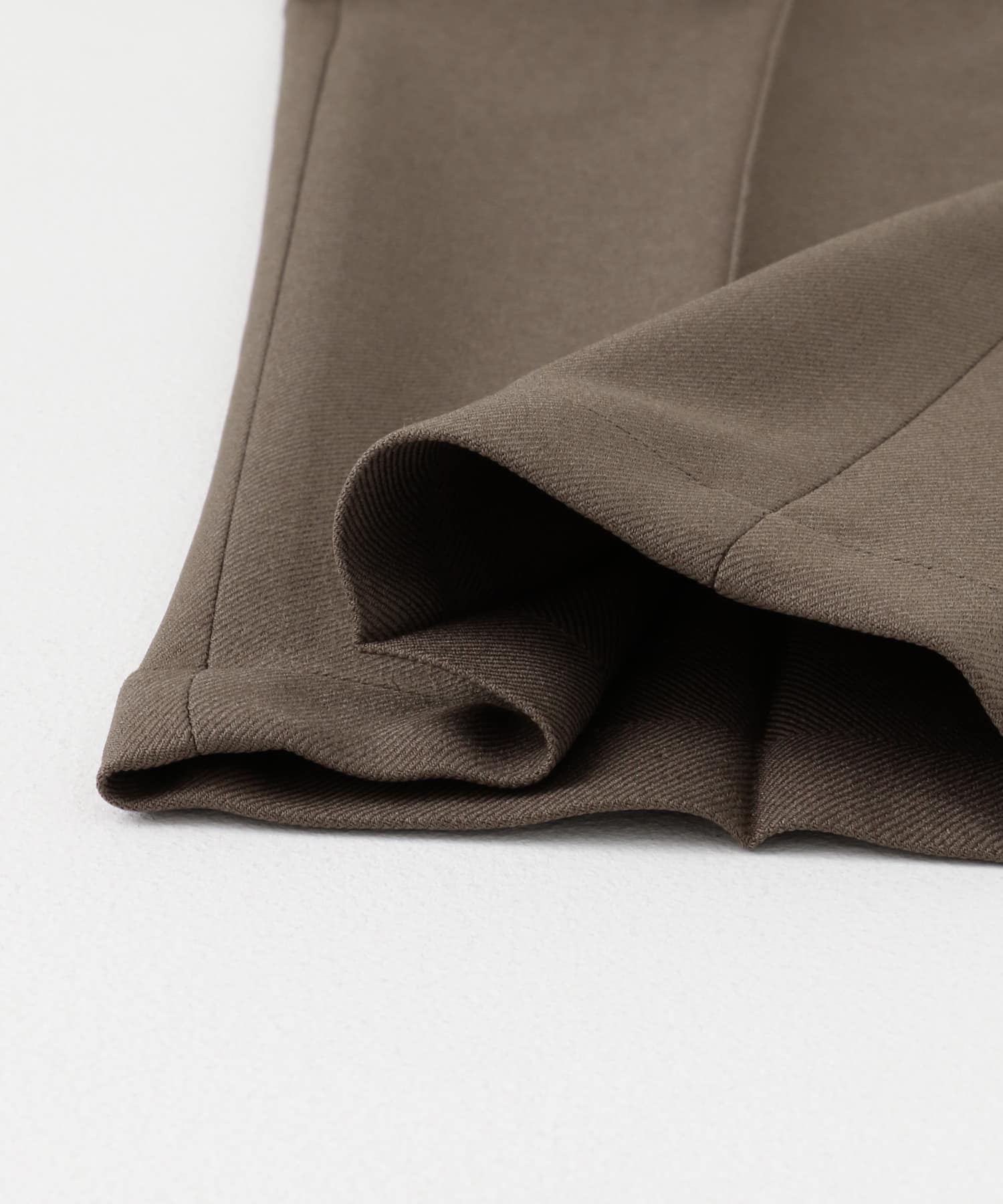 『イージーケア』LIFE STYLE TAILOR　ブラッシュドウールライクコンフォータブルパンツ MOCHA S