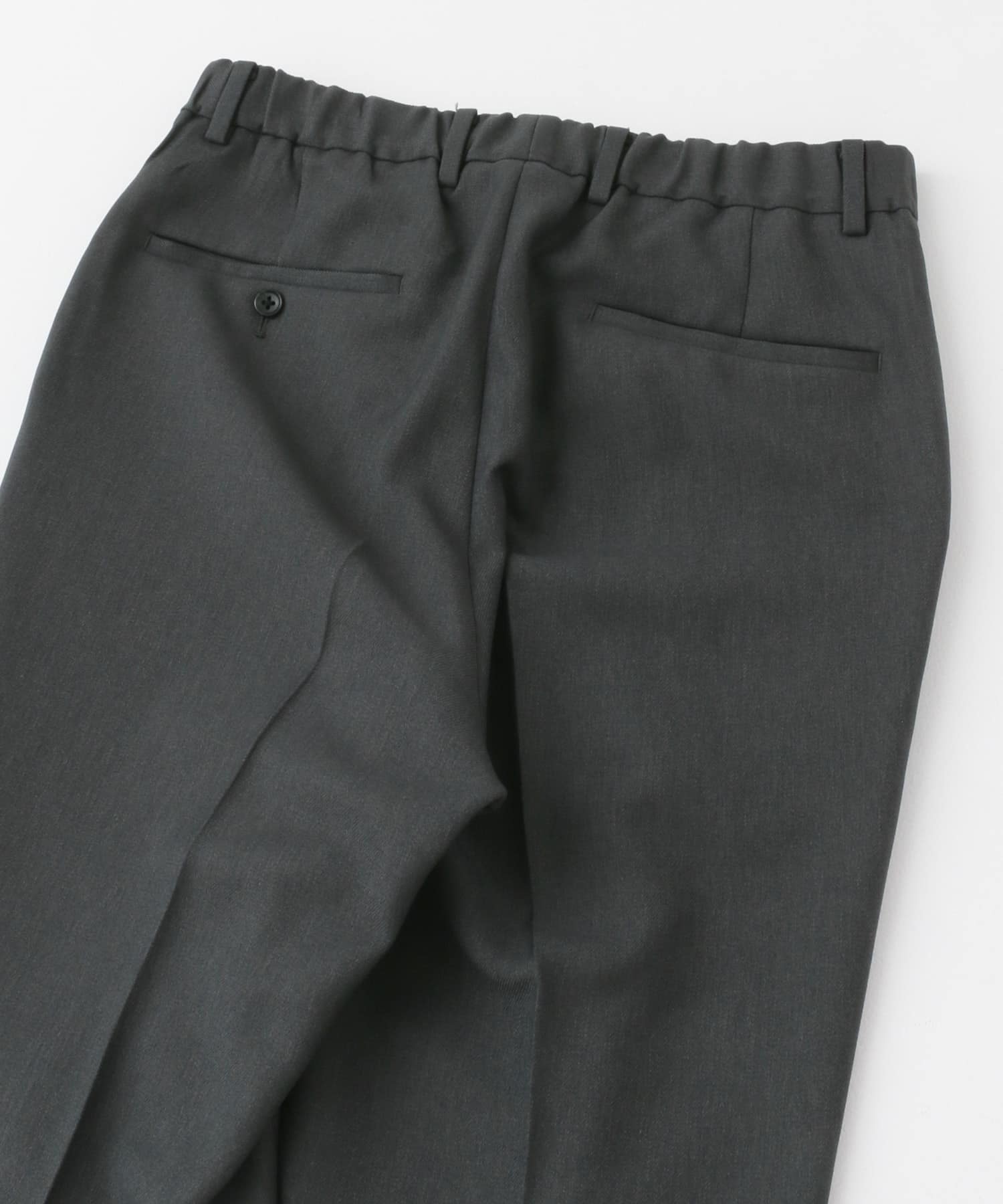 『イージーケア』LIFE STYLE TAILOR　ブラッシュドウールライクコンフォータブルパンツ GRAY S