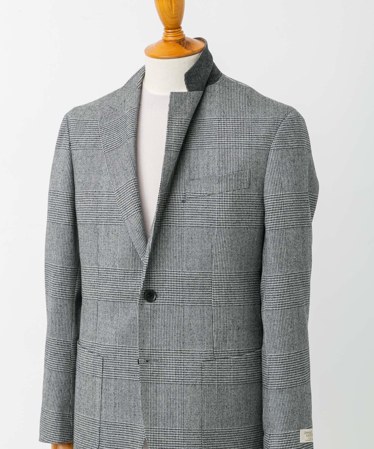 LIFE STYLE TAILOR　フラノジャケット GRAY-CH 44