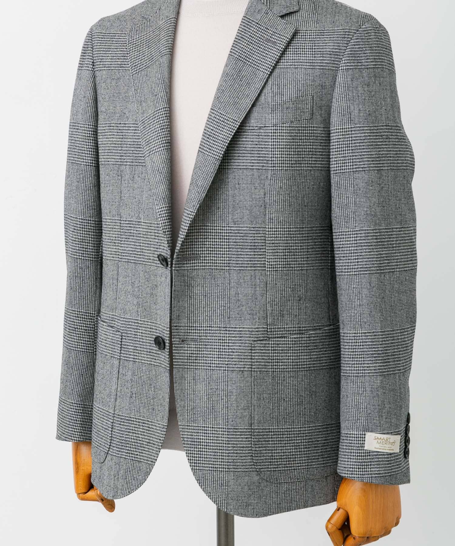 LIFE STYLE TAILOR　フラノジャケット GRAY-CH 44
