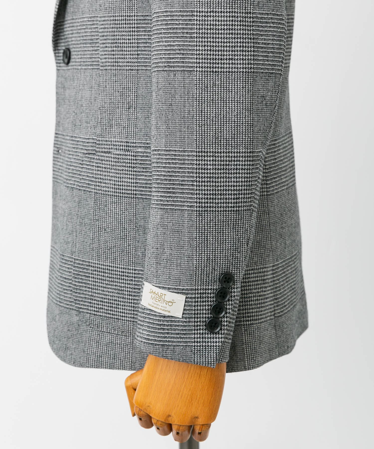 LIFE STYLE TAILOR　フラノジャケット GRAY-CH 44