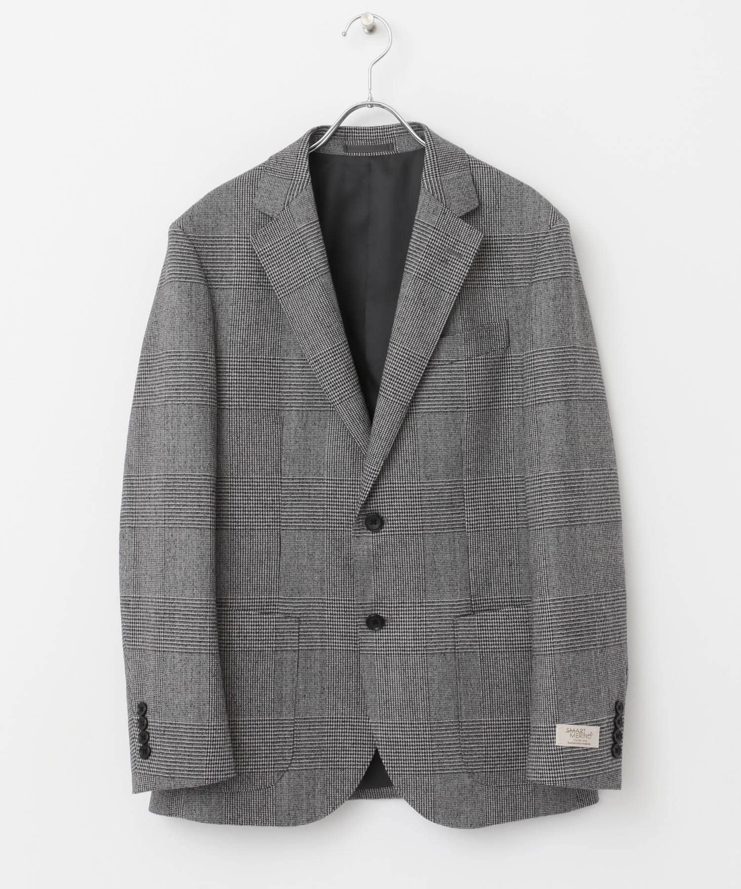 LIFE STYLE TAILOR　フラノジャケット GRAY-CH 46