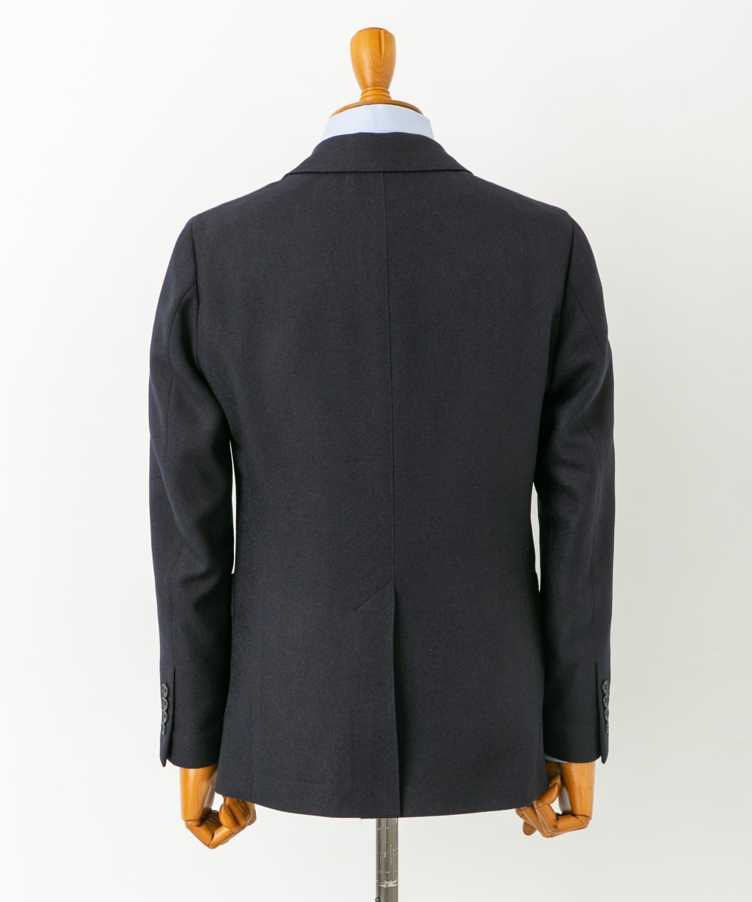 『イージーケア』LIFE STYLE TAILOR　バーズアイストレッチジャケット NAVY 46