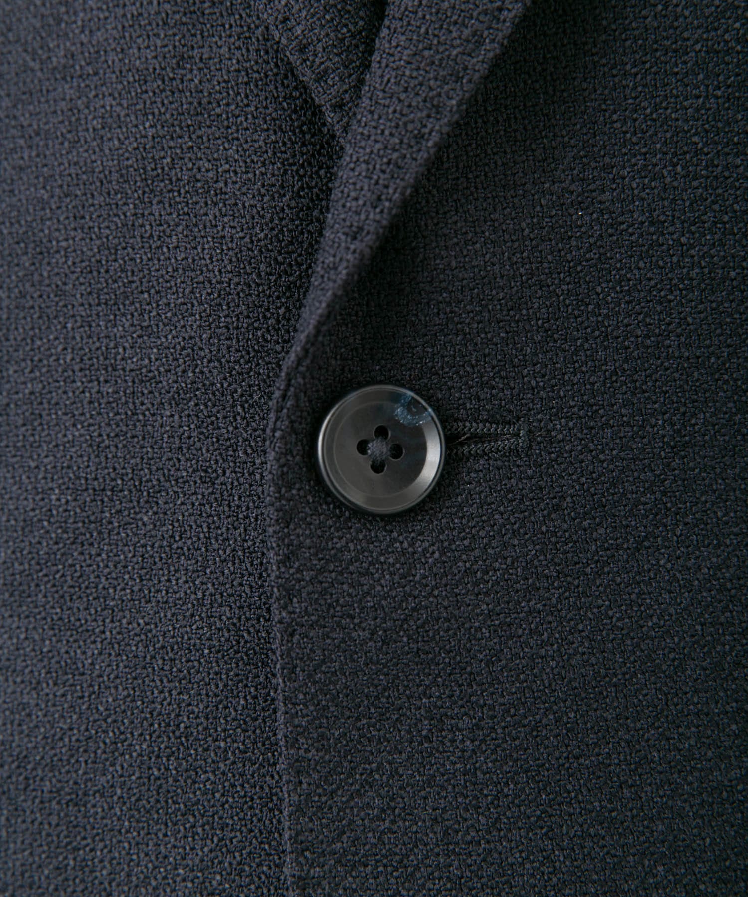 『イージーケア』LIFE STYLE TAILOR　バーズアイストレッチジャケット NAVY 48