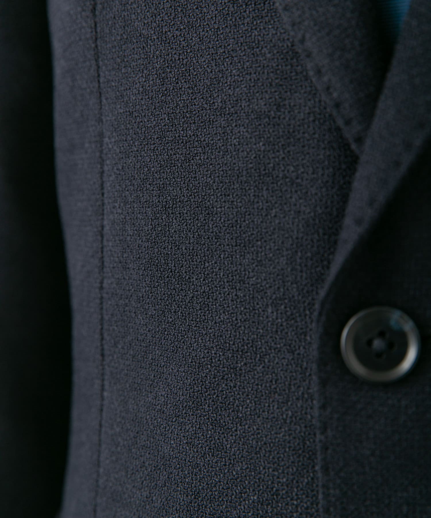 『イージーケア』LIFE STYLE TAILOR　バーズアイストレッチジャケット NAVY 48