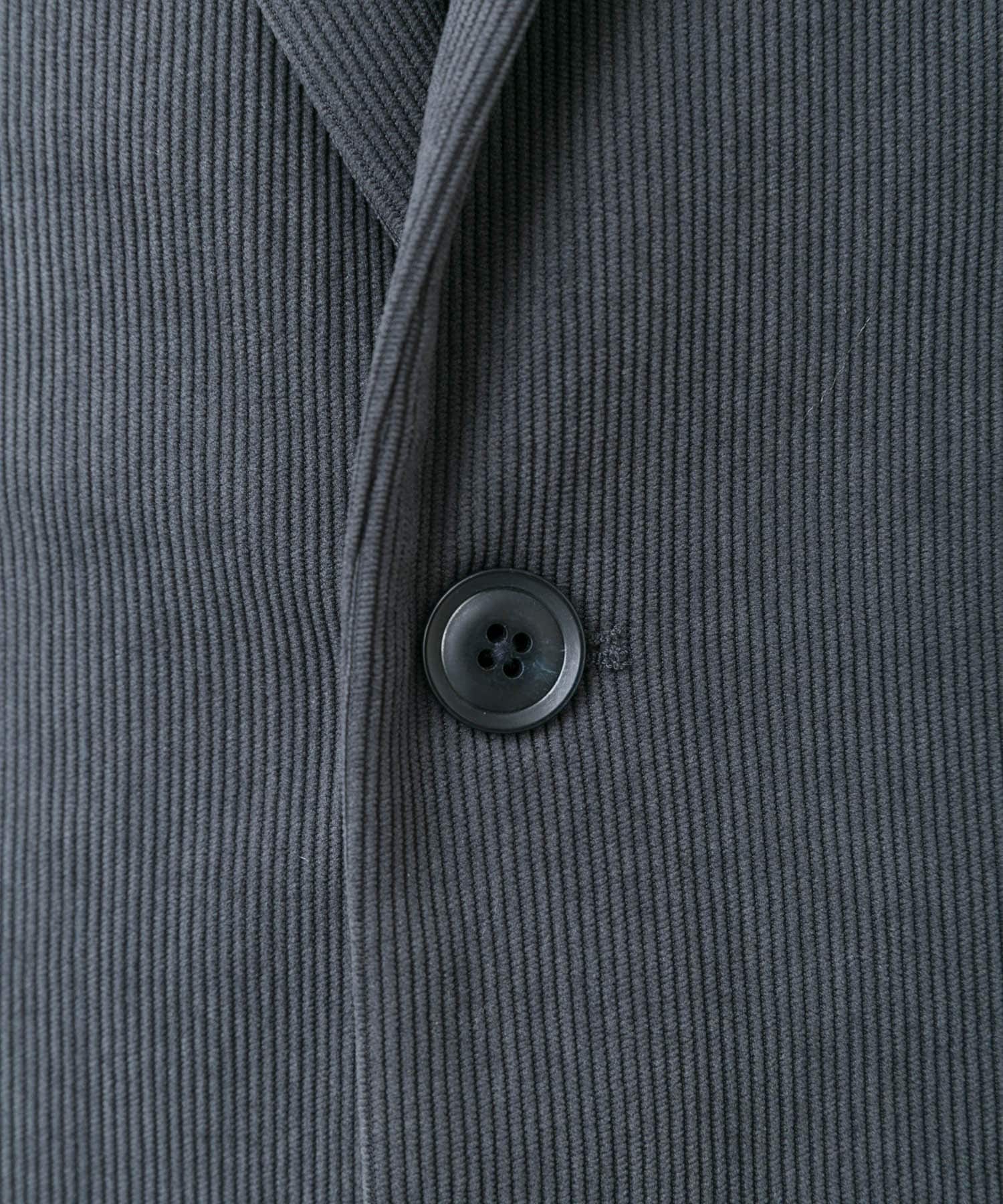 LIFE STYLE TAILOR　コーデュロイコンフォータブルジャケット GRAY L