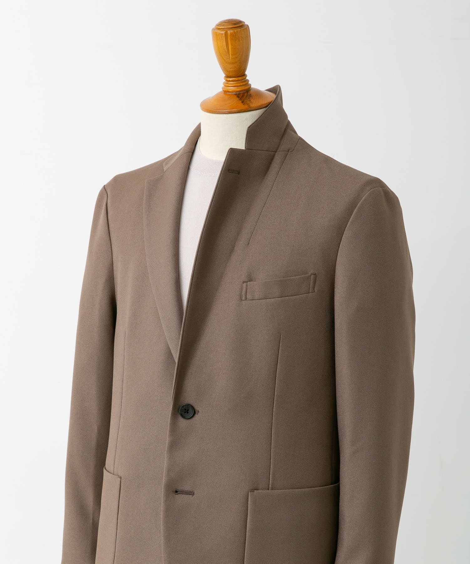 『イージーケア』LIFE STYLE TAILOR　ブラッシュドウールライクコンフォータブルJK MOCHA M