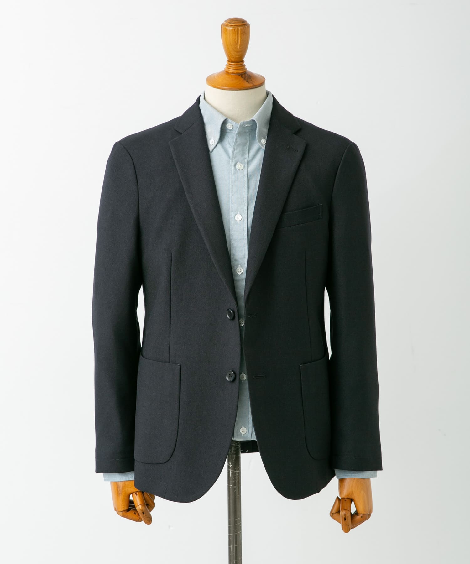 『イージーケア』LIFE STYLE TAILOR　ブラッシュドウールライクコンフォータブルJK NAVY L