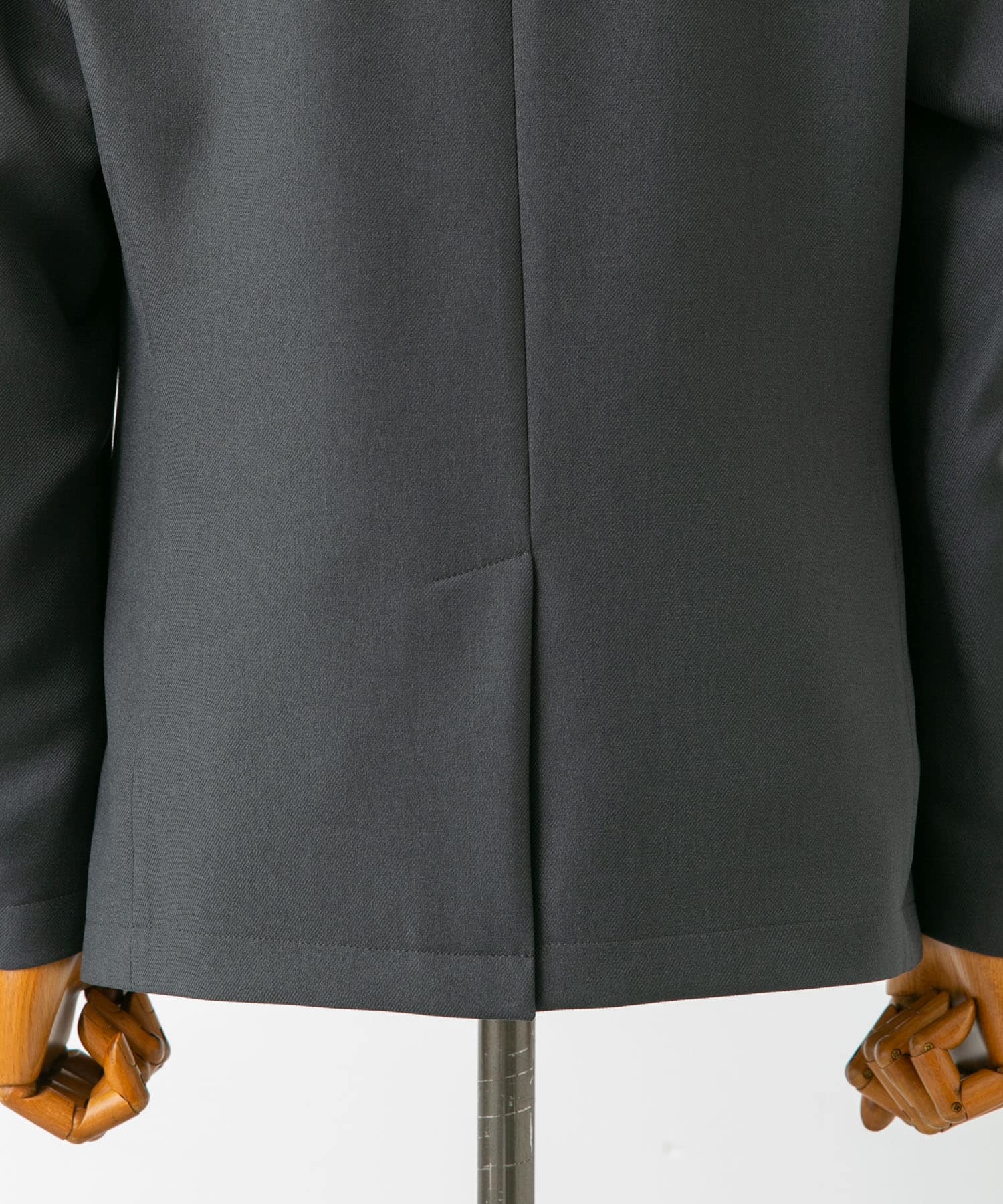 『イージーケア』LIFE STYLE TAILOR　ウールライクストレッチジャケット GRAY L