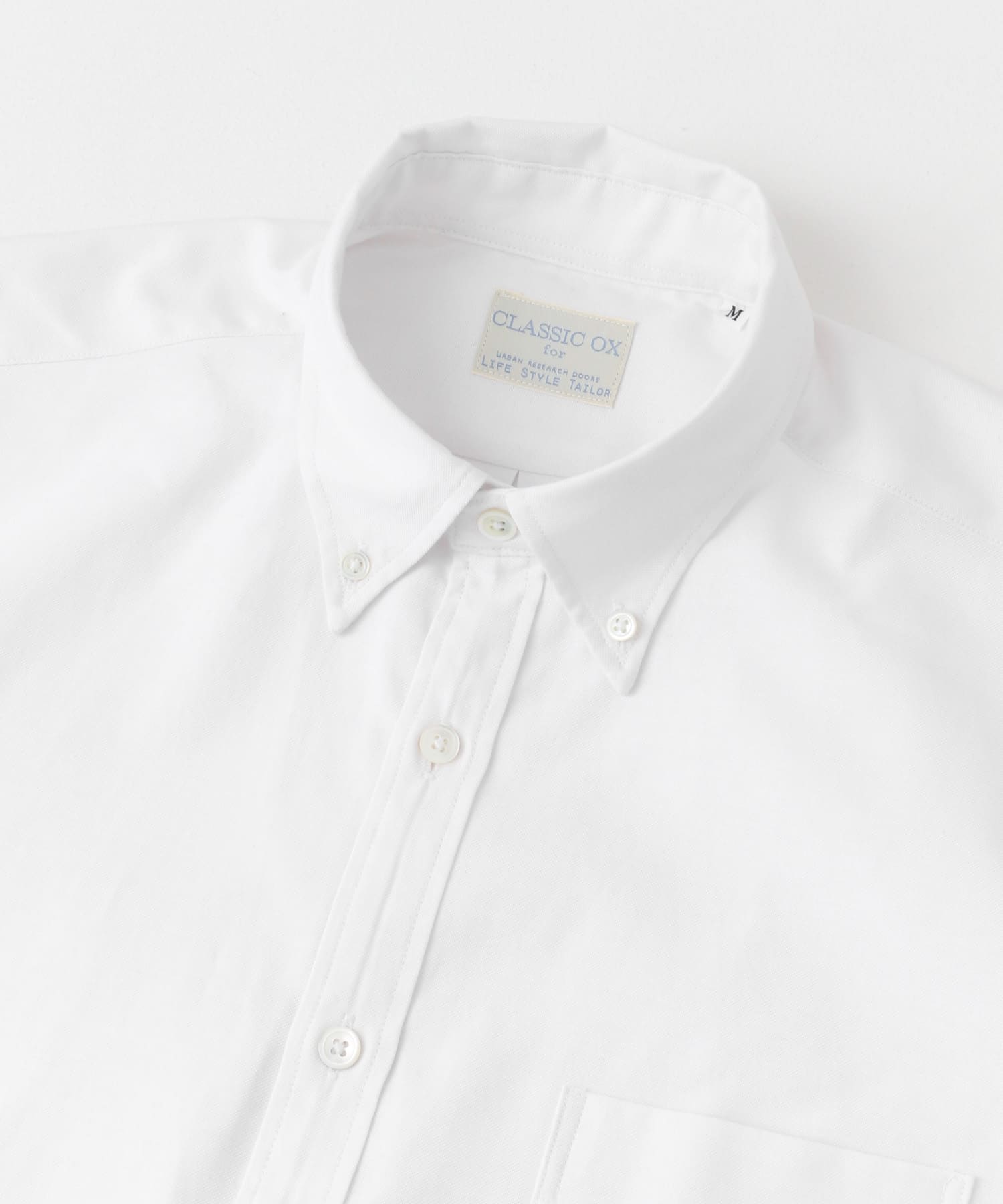 『イージーケア』LIFE STYLE TAILOR　マルチスペックCLASSIC OX BDシャツ WHITE S