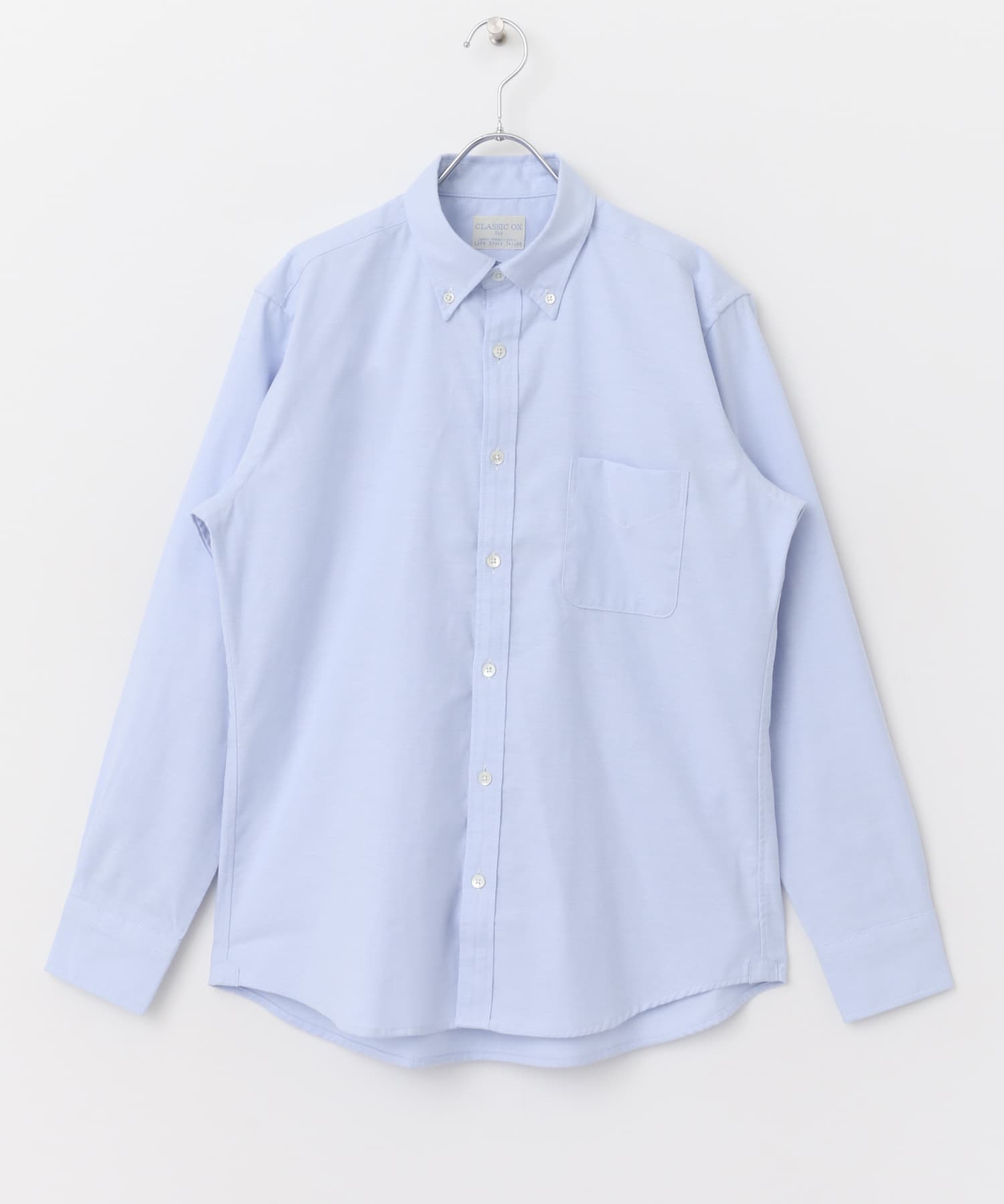 『イージーケア』LIFE STYLE TAILOR　マルチスペックCLASSIC OX BDシャツ BLUE S