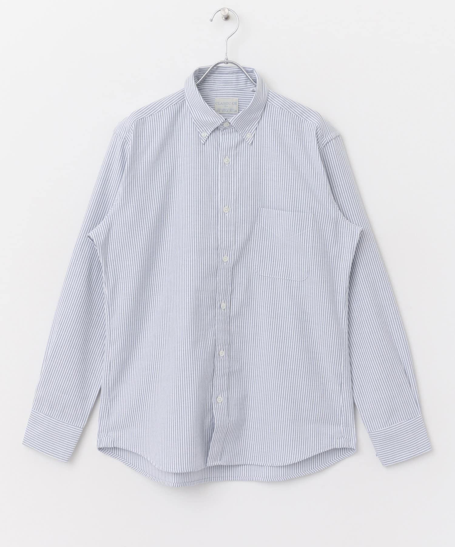 『イージーケア』LIFE STYLE TAILOR　マルチスペックCLASSIC OX BDシャツ BLUE-ST S