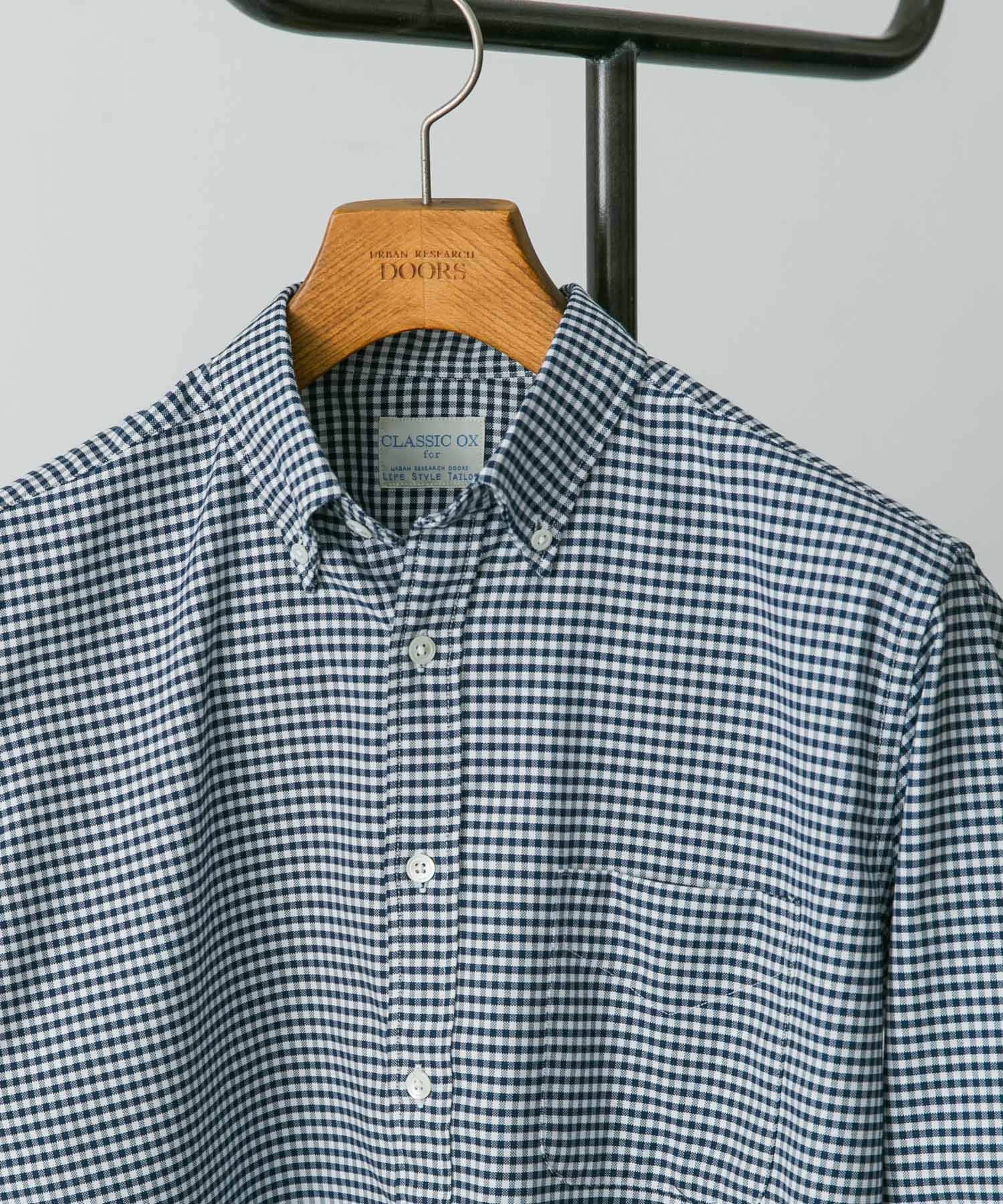 『イージーケア』LIFE STYLE TAILOR　マルチスペックCLASSIC OX BDシャツ NAVY-CH S