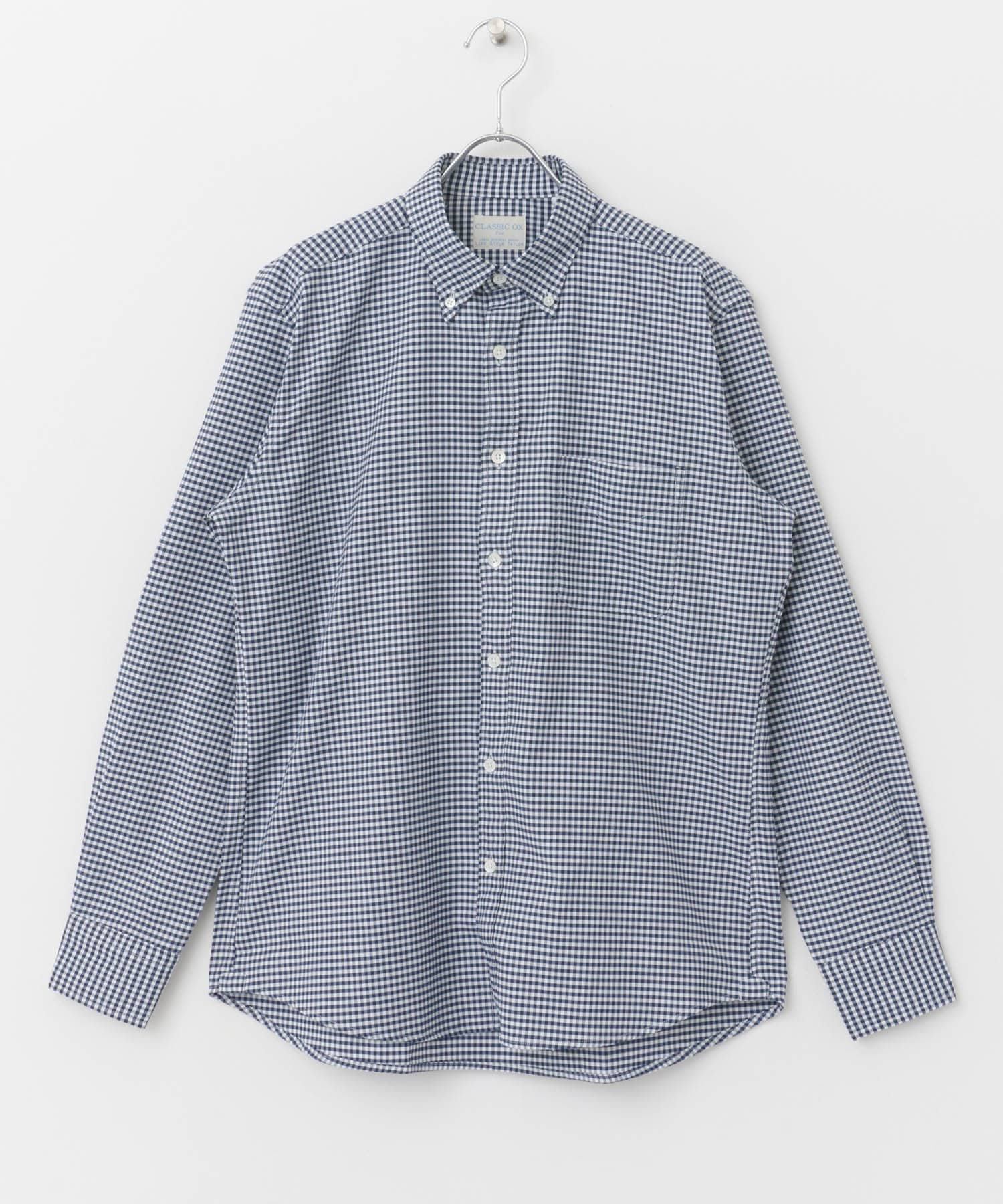 『イージーケア』LIFE STYLE TAILOR　マルチスペックCLASSIC OX BDシャツ NAVY-CH S