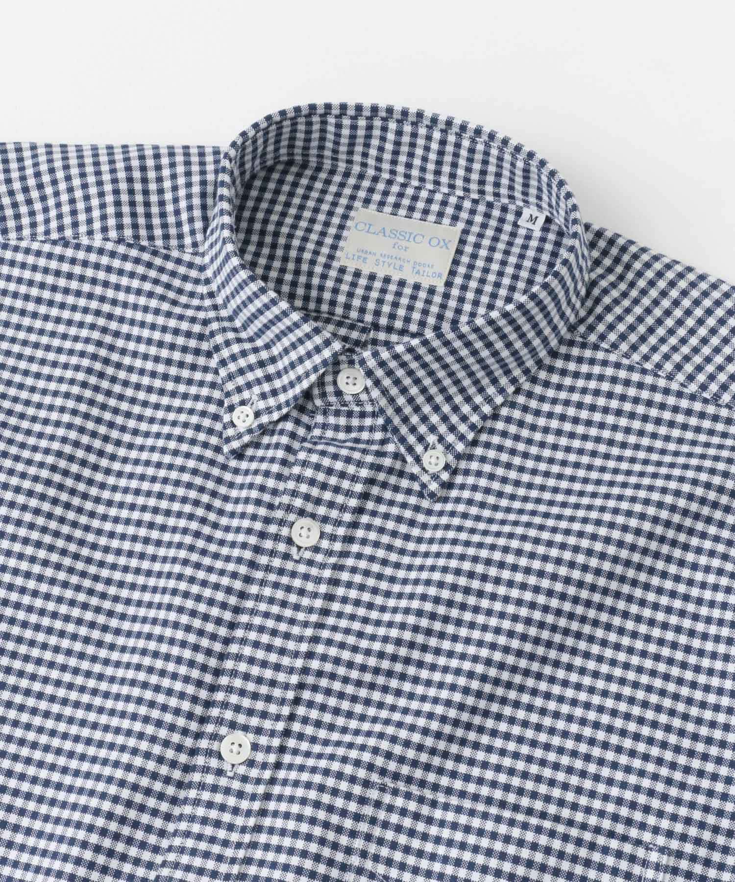『イージーケア』LIFE STYLE TAILOR　マルチスペックCLASSIC OX BDシャツ NAVY-CH S