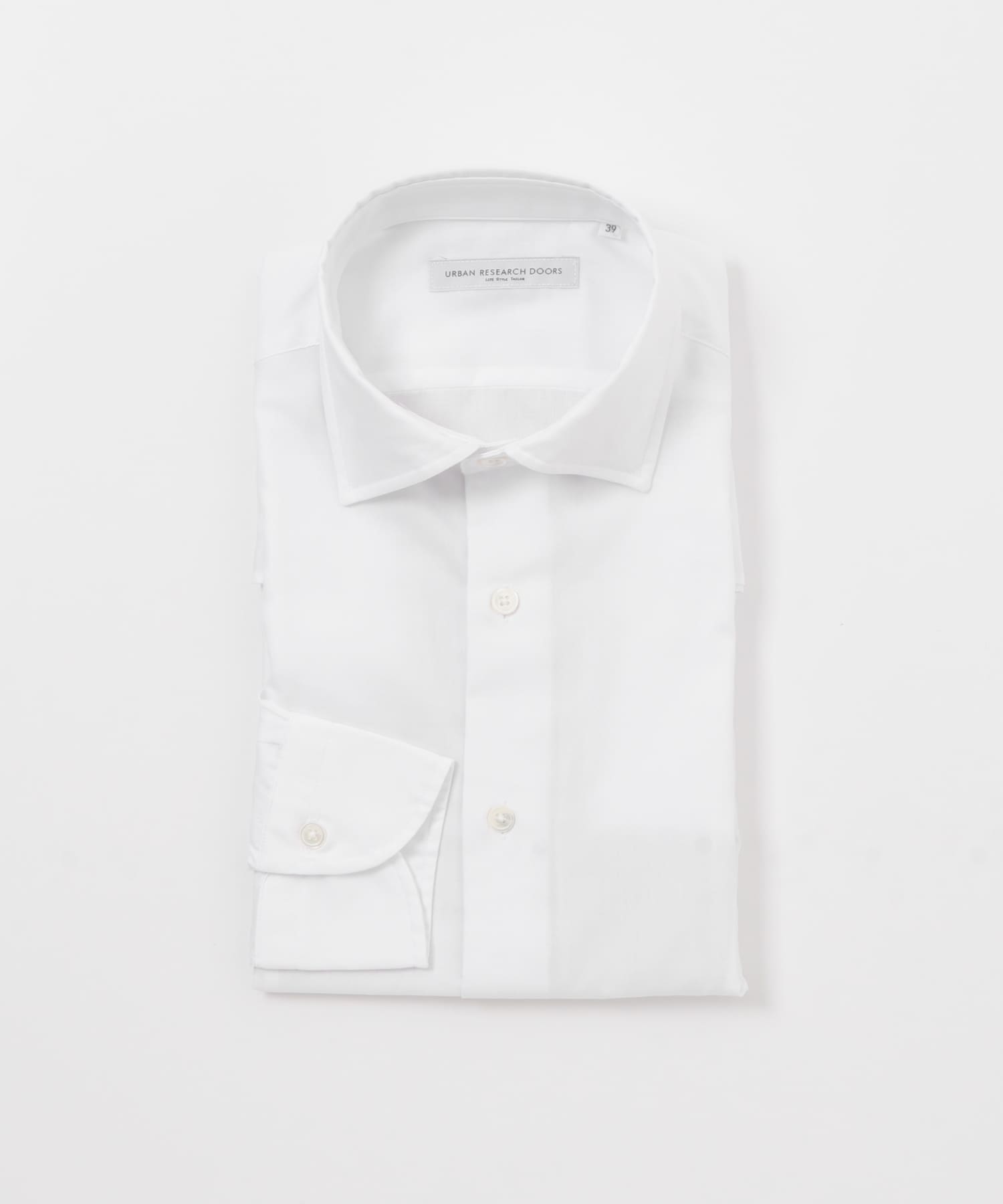 LIFE STYLE TAILOR　セミワイドツイルシャツ WHITE 37