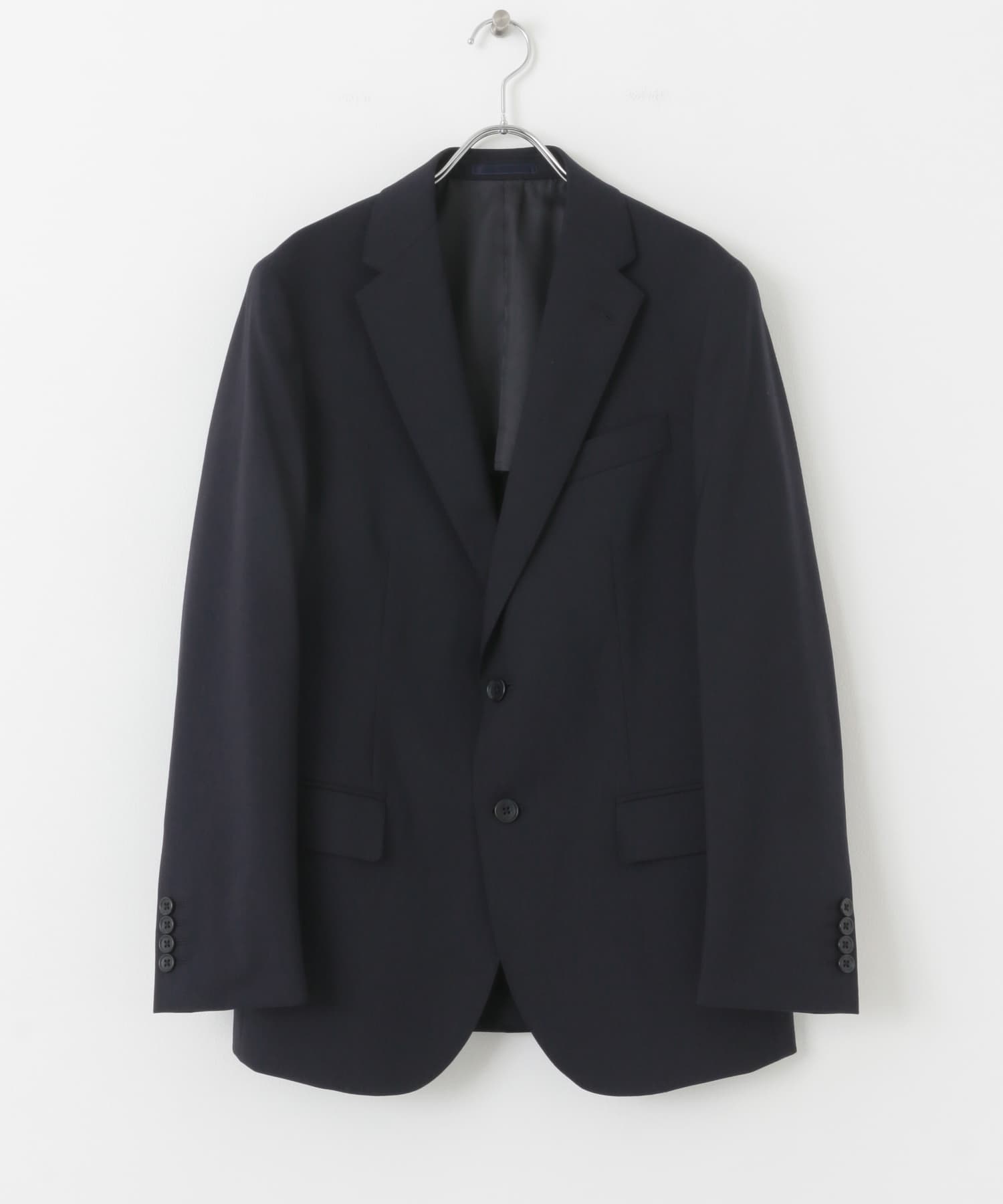 LIFE STYLE TAILOR　ウォッシャブルストレッチジャケット NAVY 44