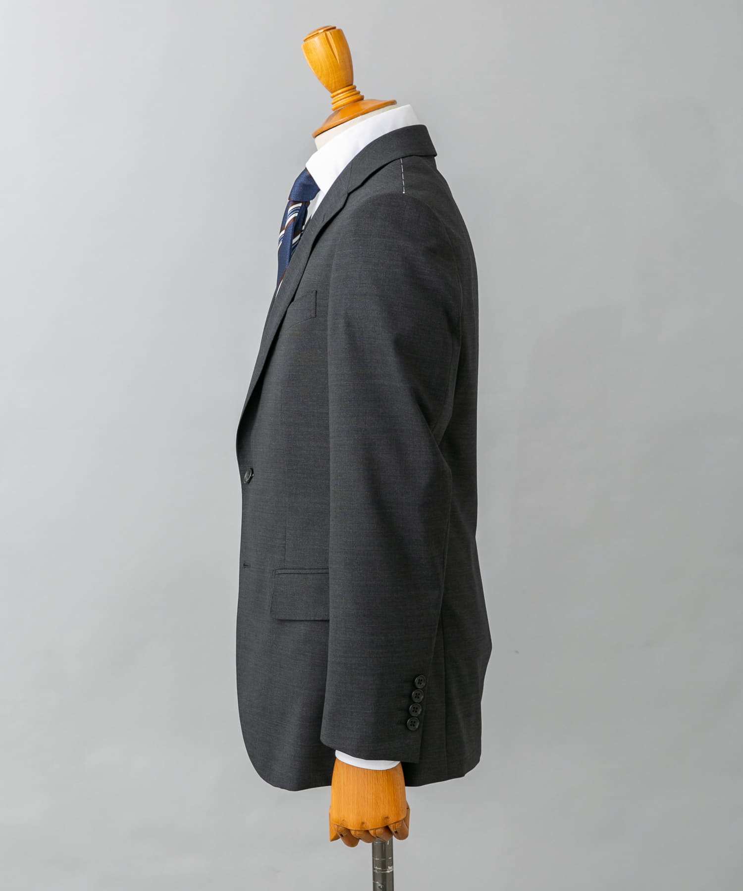 LIFE STYLE TAILOR　ウォッシャブルストレッチジャケット GRAY 44