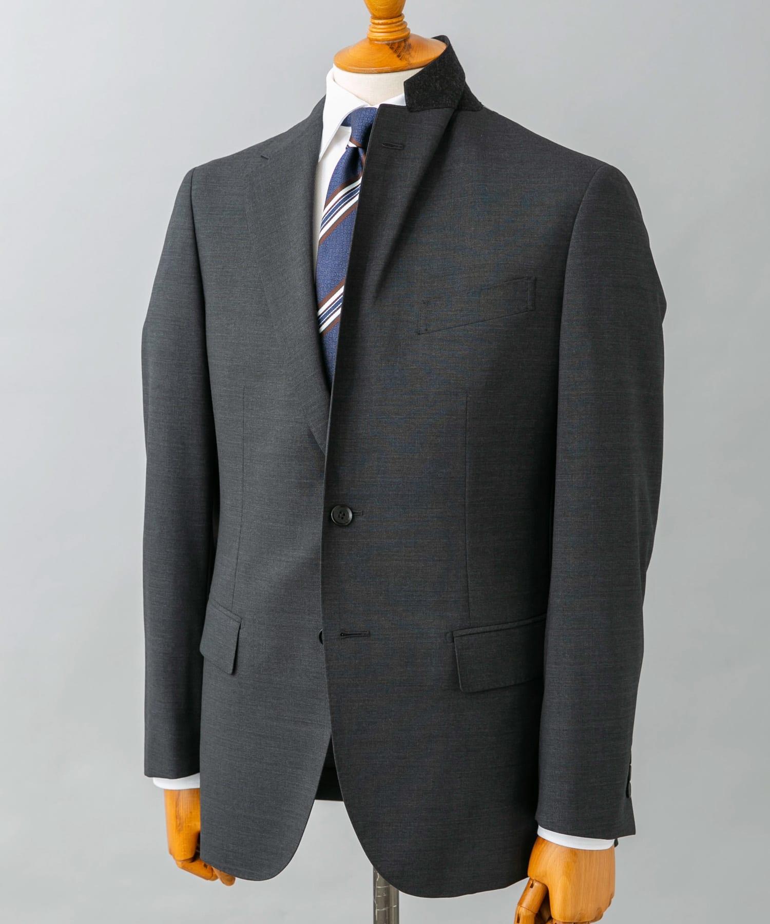 LIFE STYLE TAILOR　ウォッシャブルストレッチジャケット GRAY 44