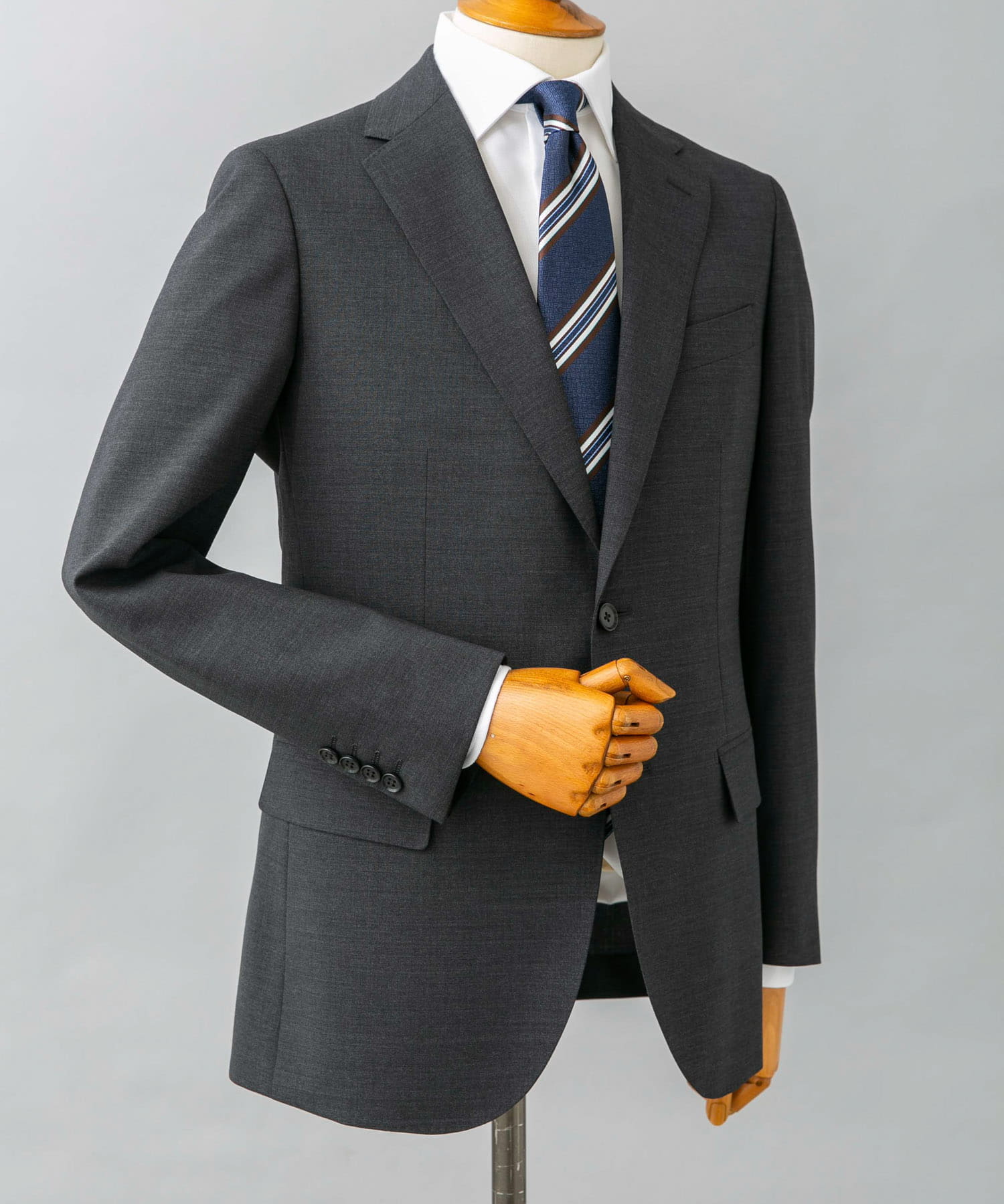 LIFE STYLE TAILOR　ウォッシャブルストレッチジャケット GRAY 44