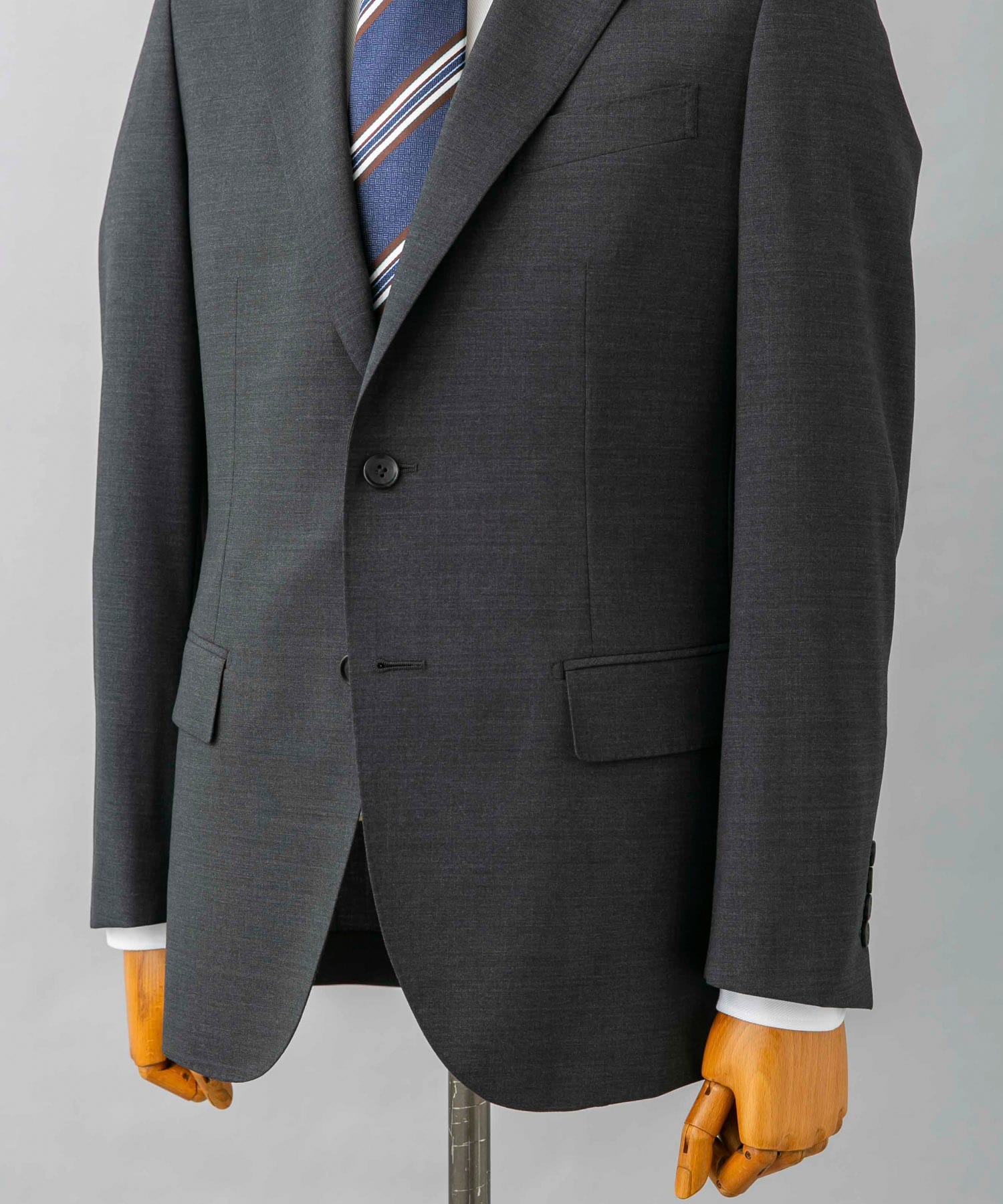 LIFE STYLE TAILOR　ウォッシャブルストレッチジャケット GRAY 44