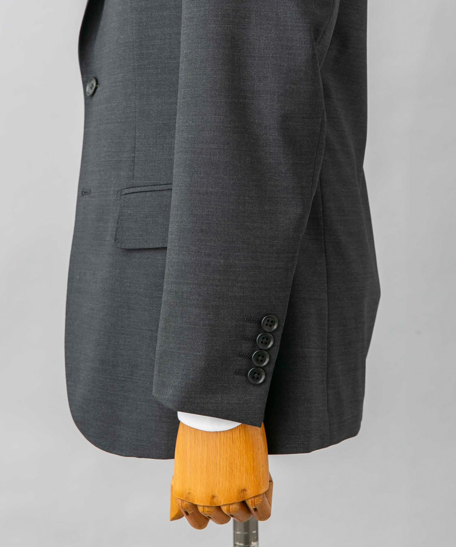 LIFE STYLE TAILOR　ウォッシャブルストレッチジャケット GRAY 46