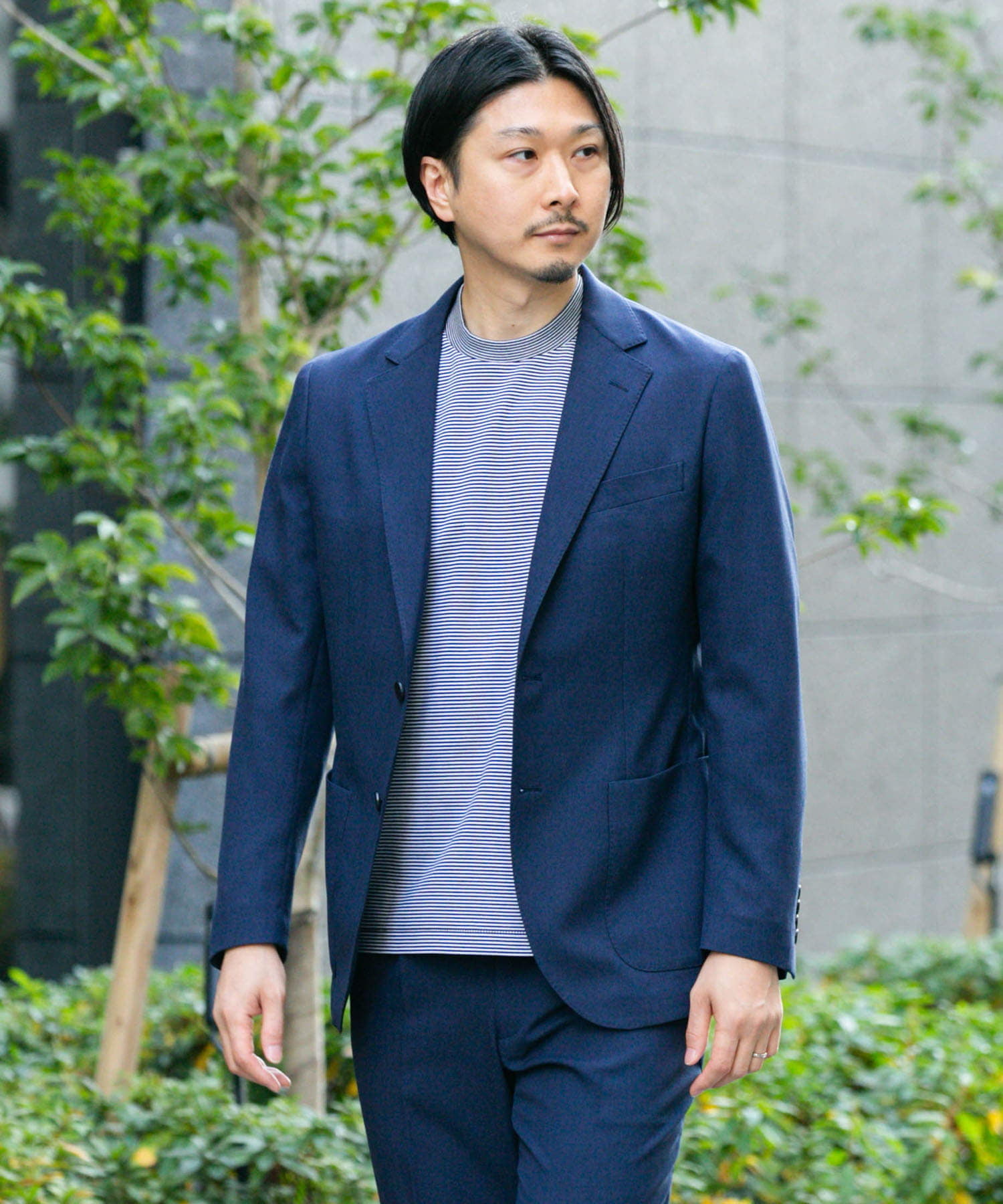 『イージーケア』LIFE STYLE TAILOR　トロワッシャーストレッチジャケット