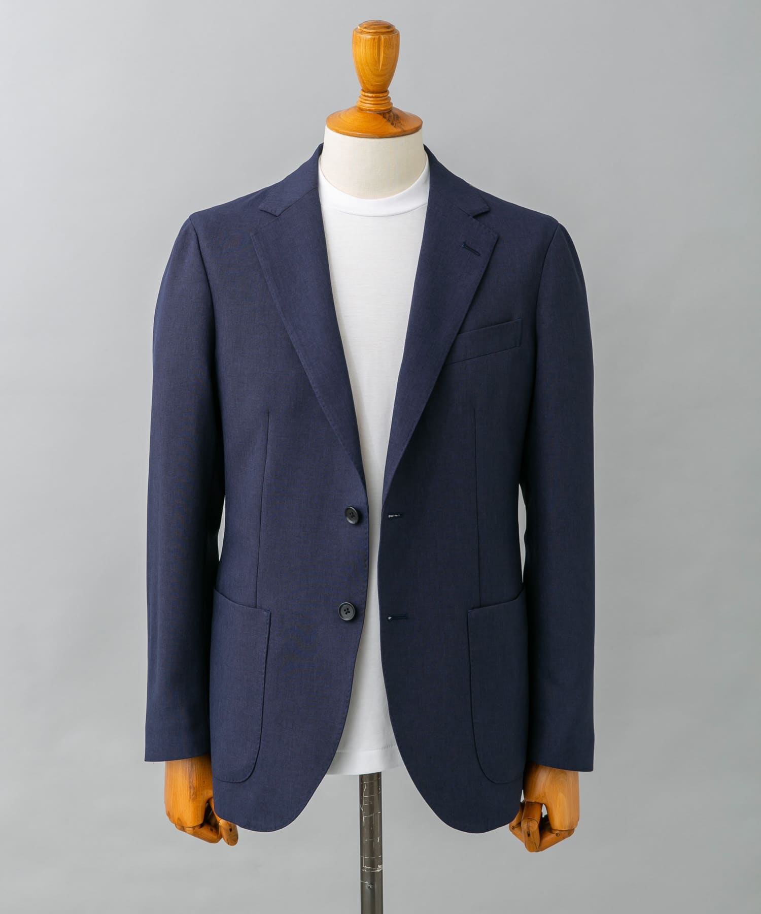 『イージーケア』LIFE STYLE TAILOR　トロワッシャーストレッチジャケット NAVY 44